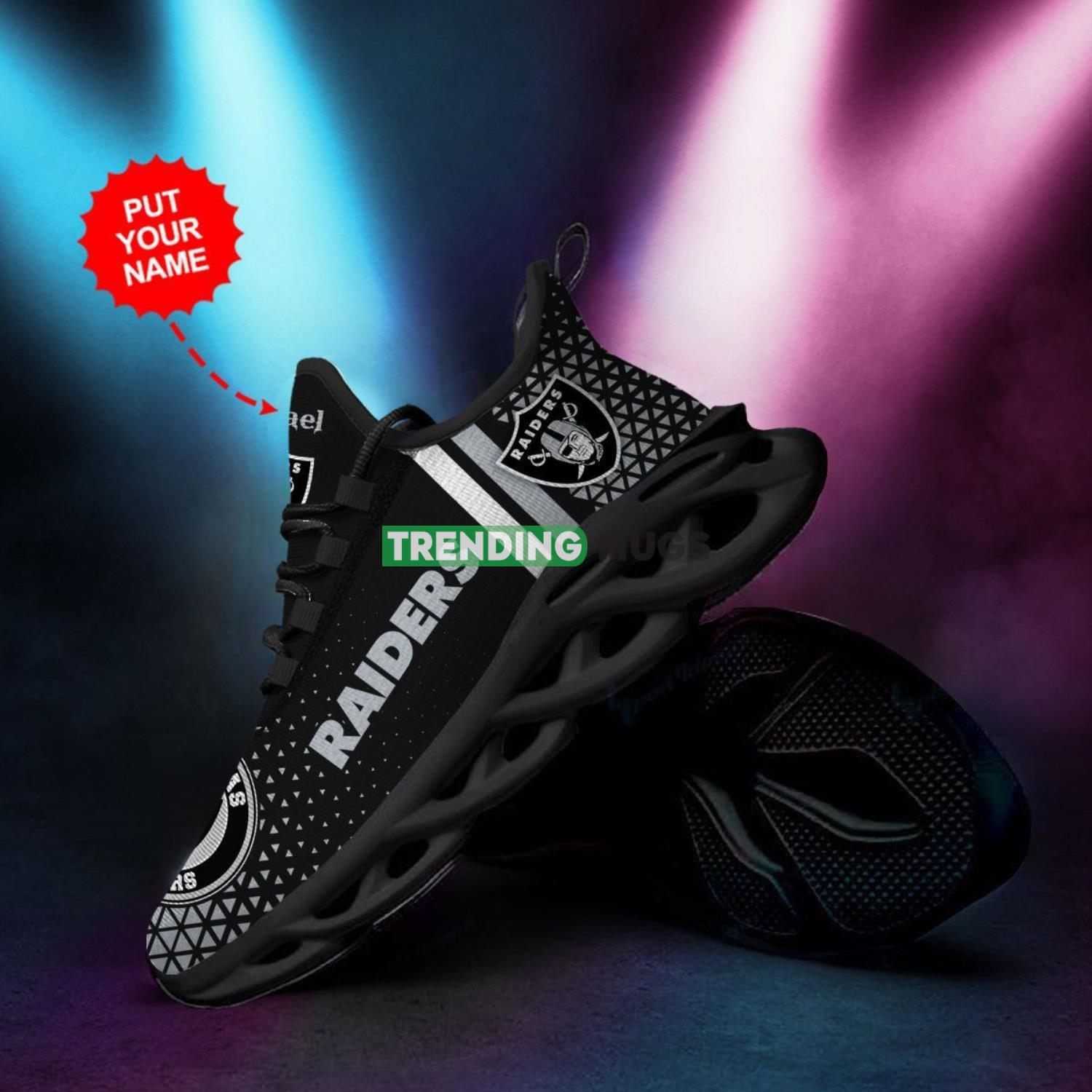Las Vegas Raiders Custom Personalized Max Soul Sneakers Comfortable Men Women Shoes Max Soul Las Vegas Raiders Custom Personalized Max Soul Sneakers Comfortable Men Women Shoes Max Soul