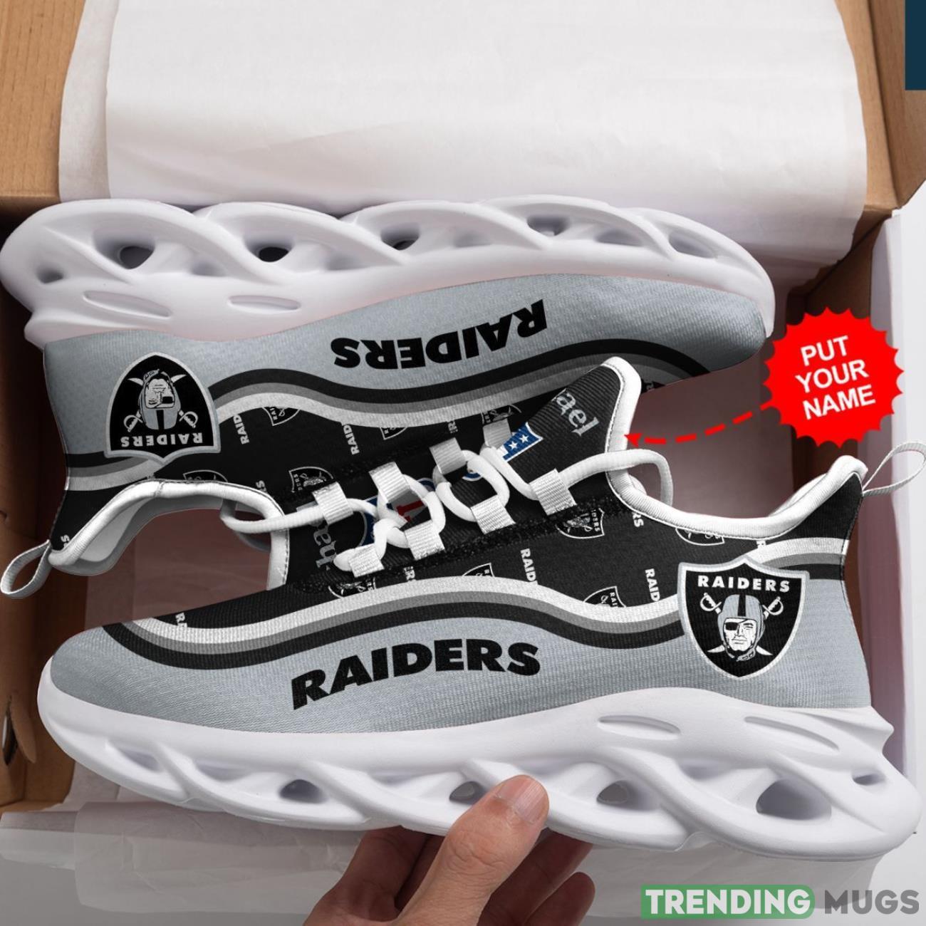 Las Vegas Raiders Custom Personalized Max Soul Sneakers Running Full Printed Sports Running Shoes Max Soul Las Vegas Raiders Custom Personalized Max Soul Sneakers Running Full Printed Sports Running Shoes Max Soul