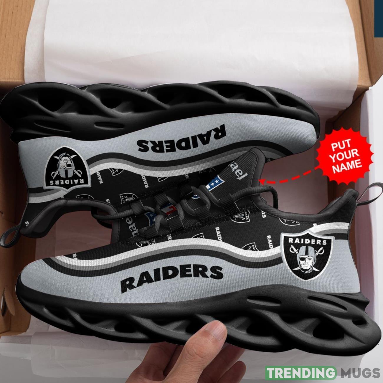 Las Vegas Raiders Custom Personalized Max Soul Sneakers Running Full Printed Sports Running Shoes Max Soul Las Vegas Raiders Custom Personalized Max Soul Sneakers Running Full Printed Sports Running Shoes Max Soul