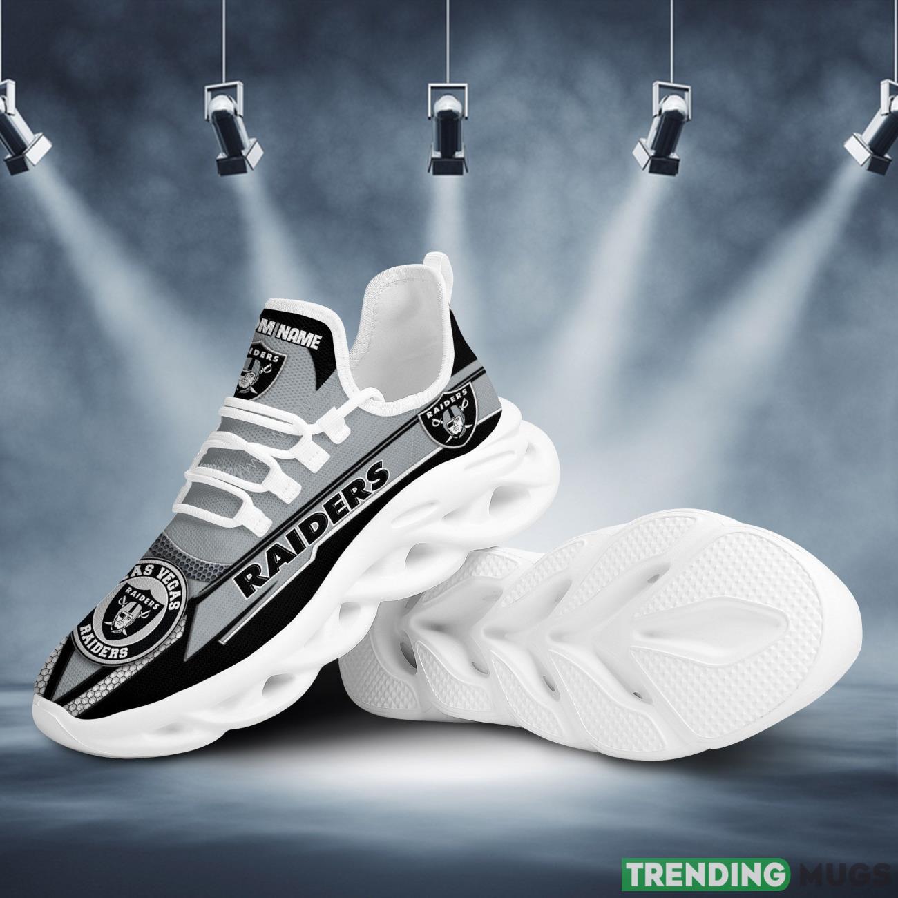 Las Vegas RaidersFootball Team Symbol Geometric Pattern Custom Name Personalized 3D All Over Print Max Soul Sneakers Max Soul Las Vegas RaidersFootball Team Symbol Geometric Pattern Custom Name Personalized 3D All Over Print Max Soul Sneakers Max Soul