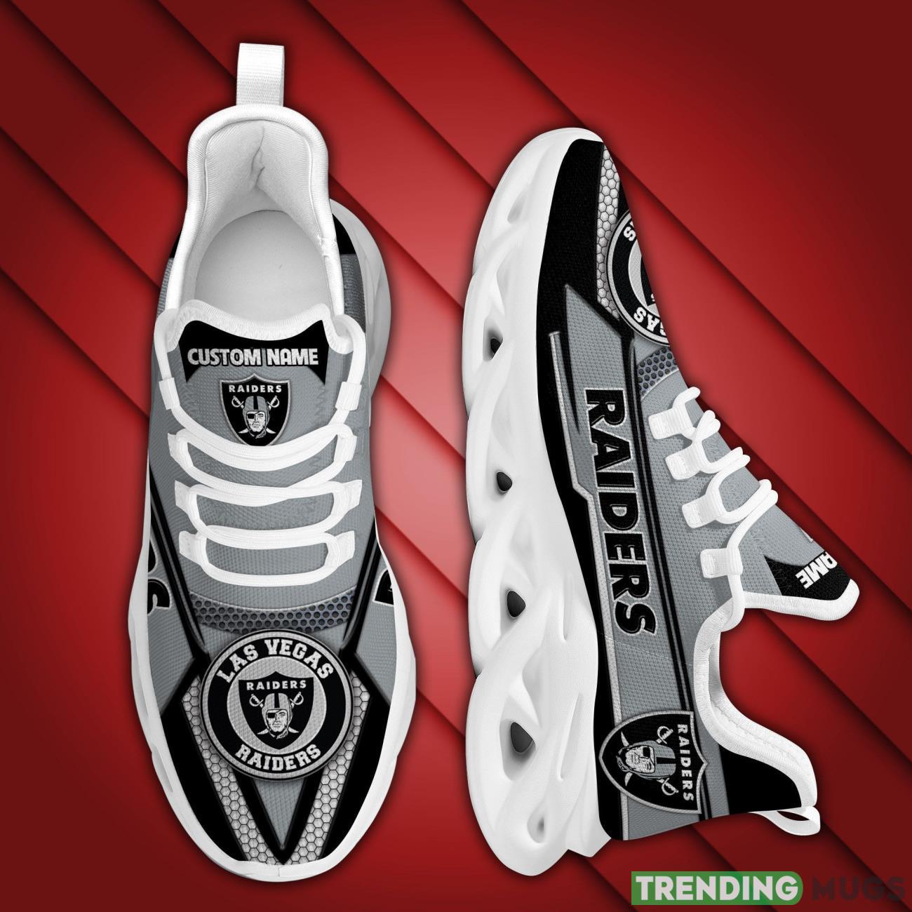 Las Vegas RaidersFootball Team Symbol Geometric Pattern Custom Name Personalized 3D All Over Print Max Soul Sneakers Max Soul Las Vegas RaidersFootball Team Symbol Geometric Pattern Custom Name Personalized 3D All Over Print Max Soul Sneakers Max Soul