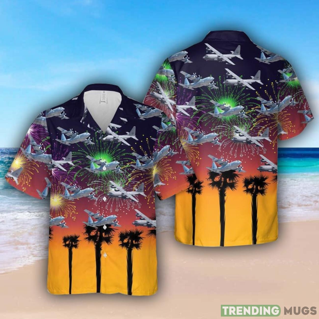 Lockheed EC-130H Compass Call US Air Force Hawaiian Shirt Summner Vacation Shirt Product Photo 1 Lockheed EC-130H Compass Call US Air Force Hawaiian Shirt Summner Vacation Shirt Product Photo 1