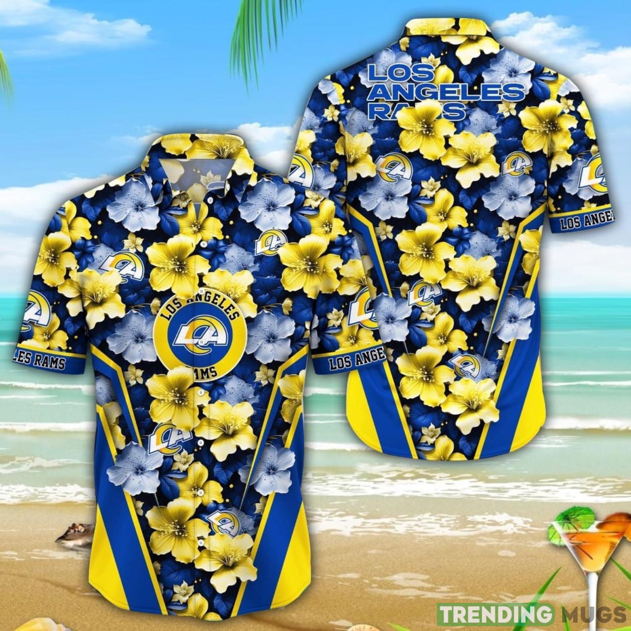 Los Angeles Rams 3D Hawaiian Shirt Flower Tropical Beach Gift Product Photo 1 Los Angeles Rams 3D Hawaiian Shirt Flower Tropical Beach Gift Product Photo 1