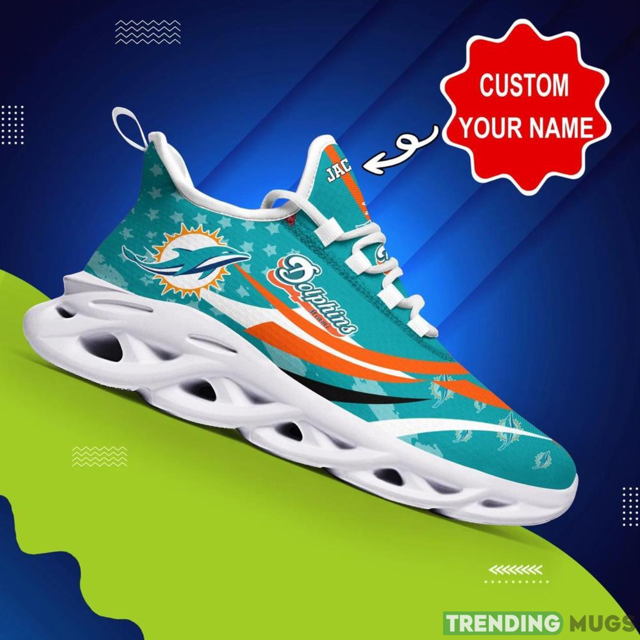 Miami Dolphins NFL Football Fans Max Soul Shoes Sneakers Personalized Name Gifts Men Women Shoes Max Soul Miami Dolphins NFL Football Fans Max Soul Shoes Sneakers Personalized Name Gifts Men Women Shoes Max Soul