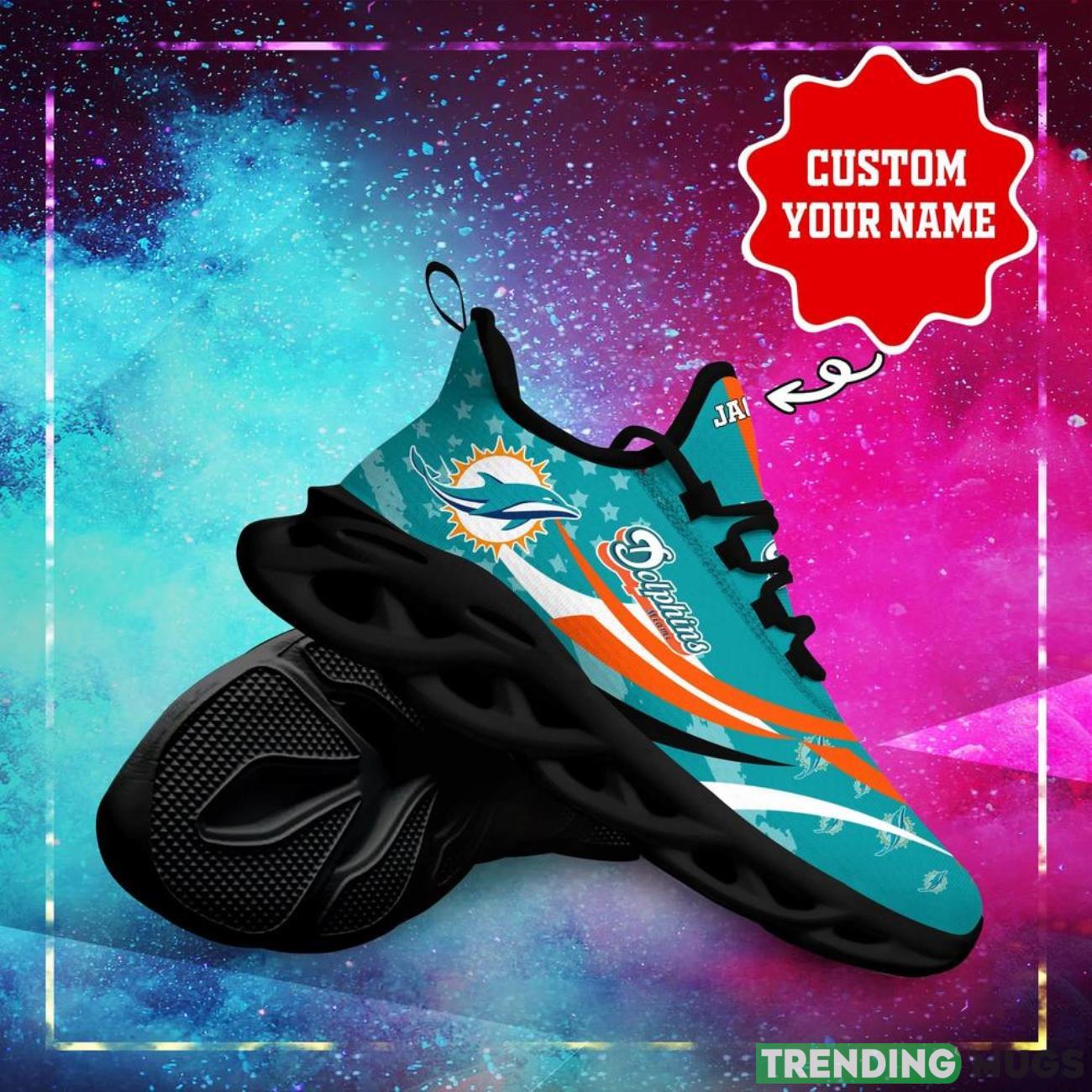 Miami Dolphins NFL Football Fans Max Soul Shoes Sneakers Personalized Name Gifts Men Women Shoes Max Soul Miami Dolphins NFL Football Fans Max Soul Shoes Sneakers Personalized Name Gifts Men Women Shoes Max Soul