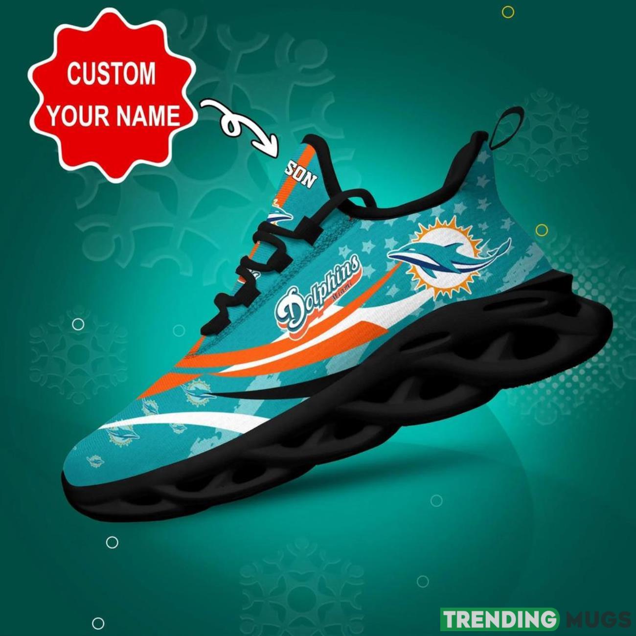 Miami Dolphins NFL Football Fans Max Soul Shoes Sneakers Personalized Name Gifts Men Women Shoes Product Photo 1 Miami Dolphins NFL Football Fans Max Soul Shoes Sneakers Personalized Name Gifts Men Women Shoes Product Photo 1