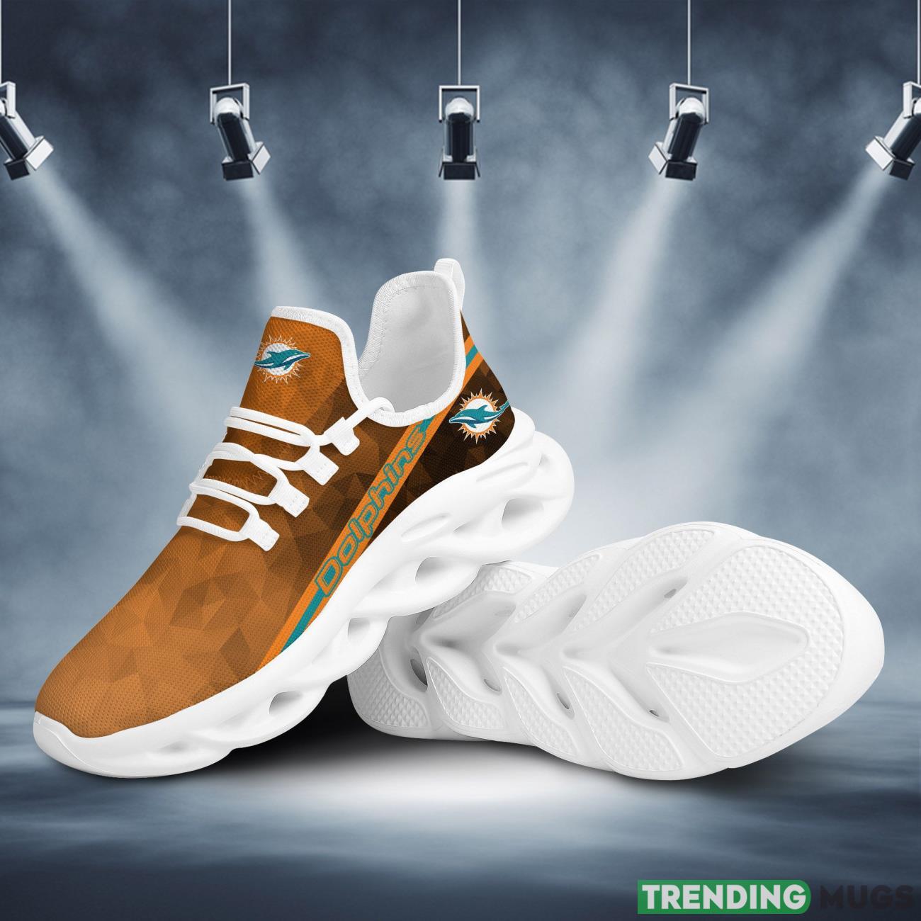 Miami Dolphins Polygonal Design Trending Max Soul Clunky Sneaker Shoes For Mens Womens Max Soul Miami Dolphins Polygonal Design Trending Max Soul Clunky Sneaker Shoes For Mens Womens Max Soul