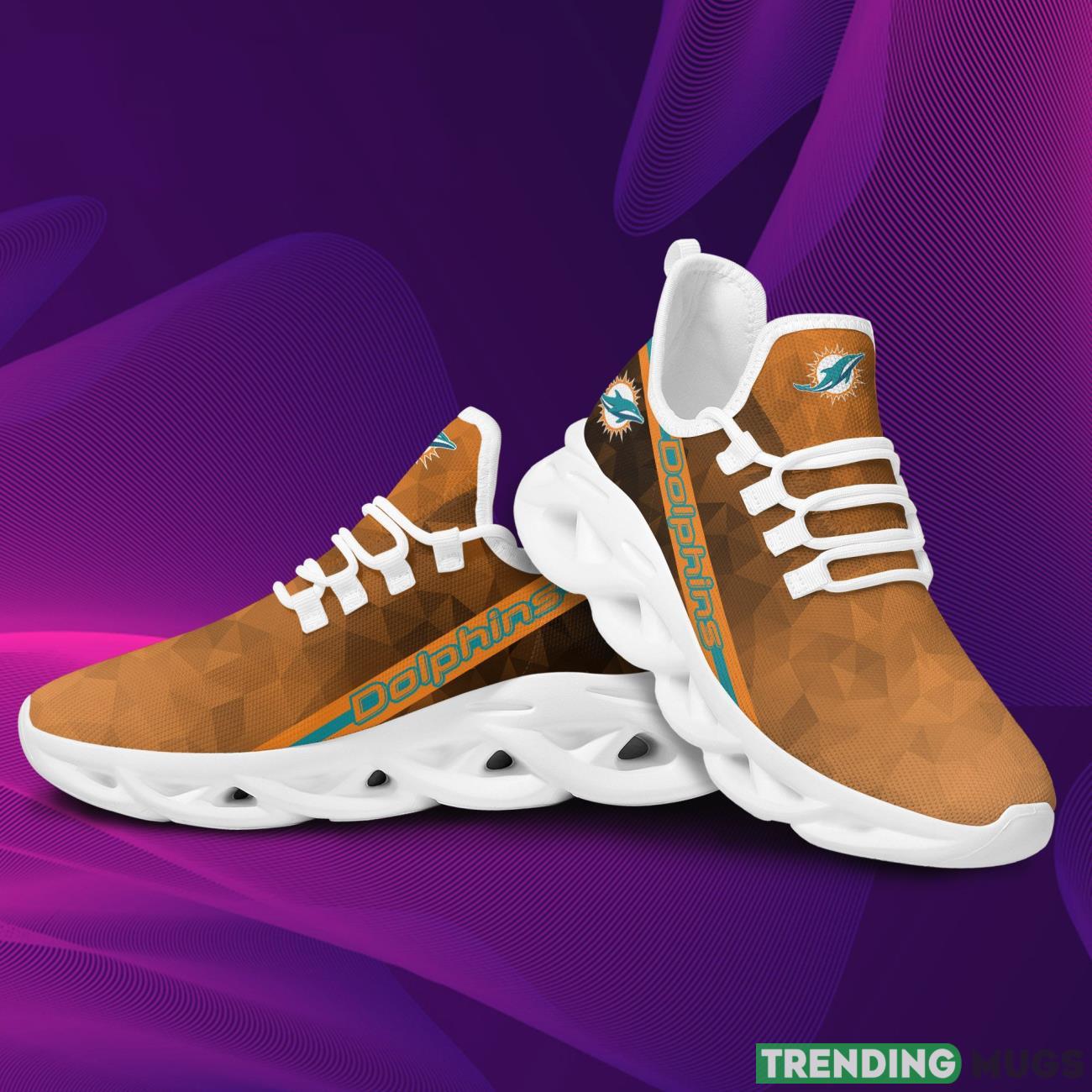 Miami Dolphins Polygonal Design Trending Max Soul Clunky Sneaker Shoes For Mens Womens Max Soul Miami Dolphins Polygonal Design Trending Max Soul Clunky Sneaker Shoes For Mens Womens Max Soul