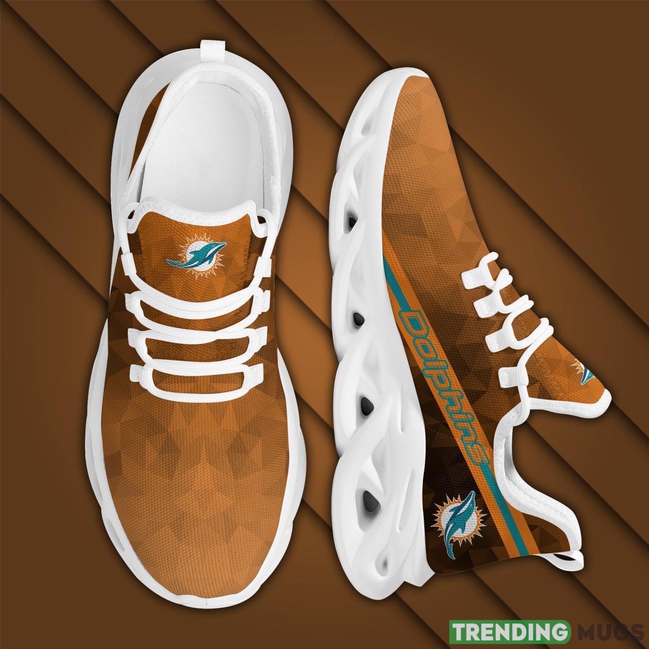 Miami Dolphins Polygonal Design Trending Max Soul Clunky Sneaker Shoes For Mens Womens Max Soul Miami Dolphins Polygonal Design Trending Max Soul Clunky Sneaker Shoes For Mens Womens Max Soul