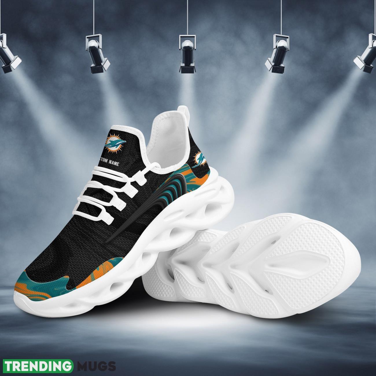 Miami Dolphins Team Custom Personalized With Name Max Soul Sneakers Running Sports Gift Max Soul Miami Dolphins Team Custom Personalized With Name Max Soul Sneakers Running Sports Gift Max Soul
