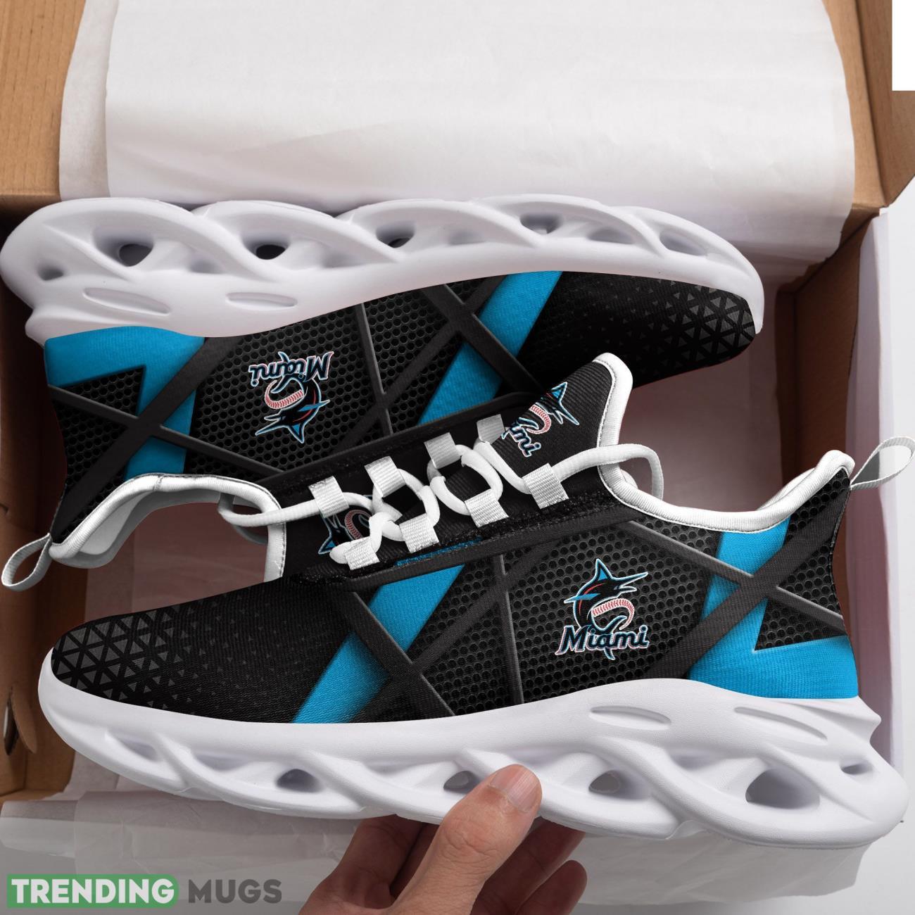 Miami Marlins Max Soul Sneakers Running Sports Gift Max Soul Miami Marlins Max Soul Sneakers Running Sports Gift Max Soul