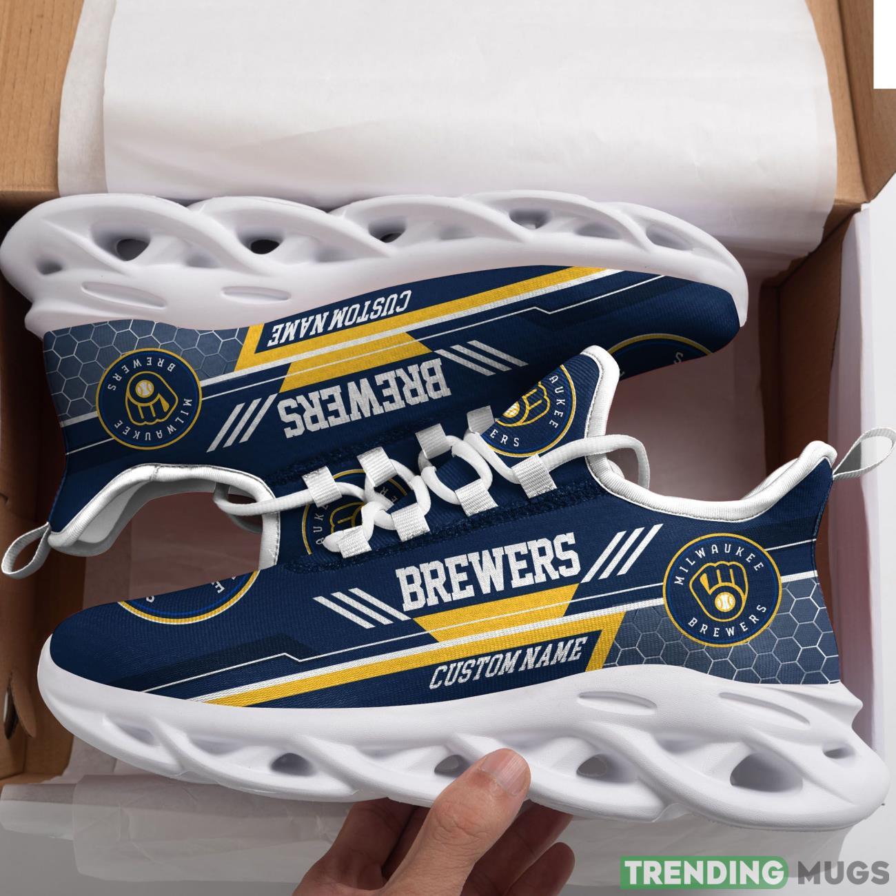 Milwaukee Brewers Custom Personalized Max Soul Sneakers Running Full Printed Sports Running Shoes Product Photo 1