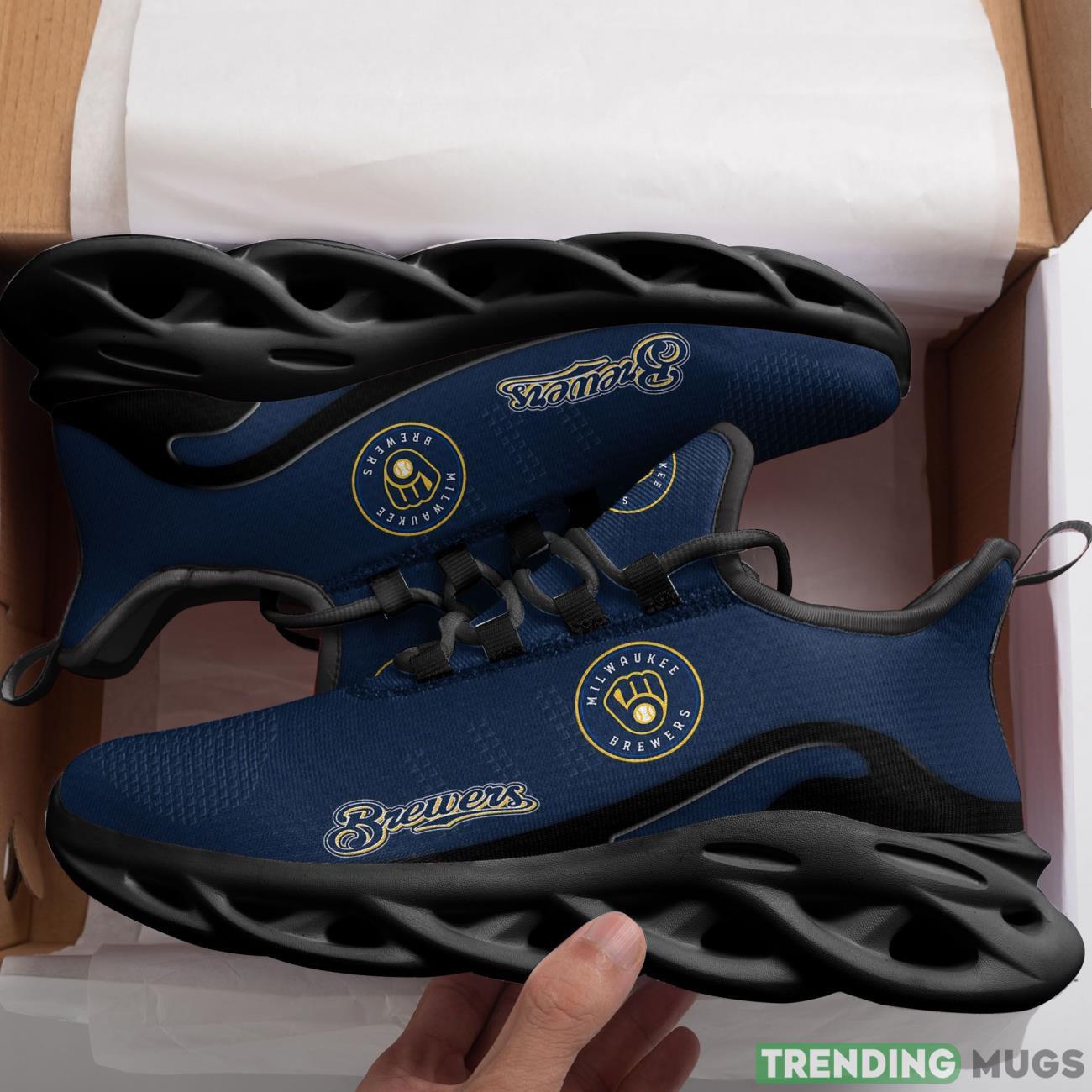 Milwaukee Brewers New Trending 3D Printed Max Soul Clunky Sneaker Shoes For Men Women Max Soul Milwaukee Brewers New Trending 3D Printed Max Soul Clunky Sneaker Shoes For Men Women Max Soul