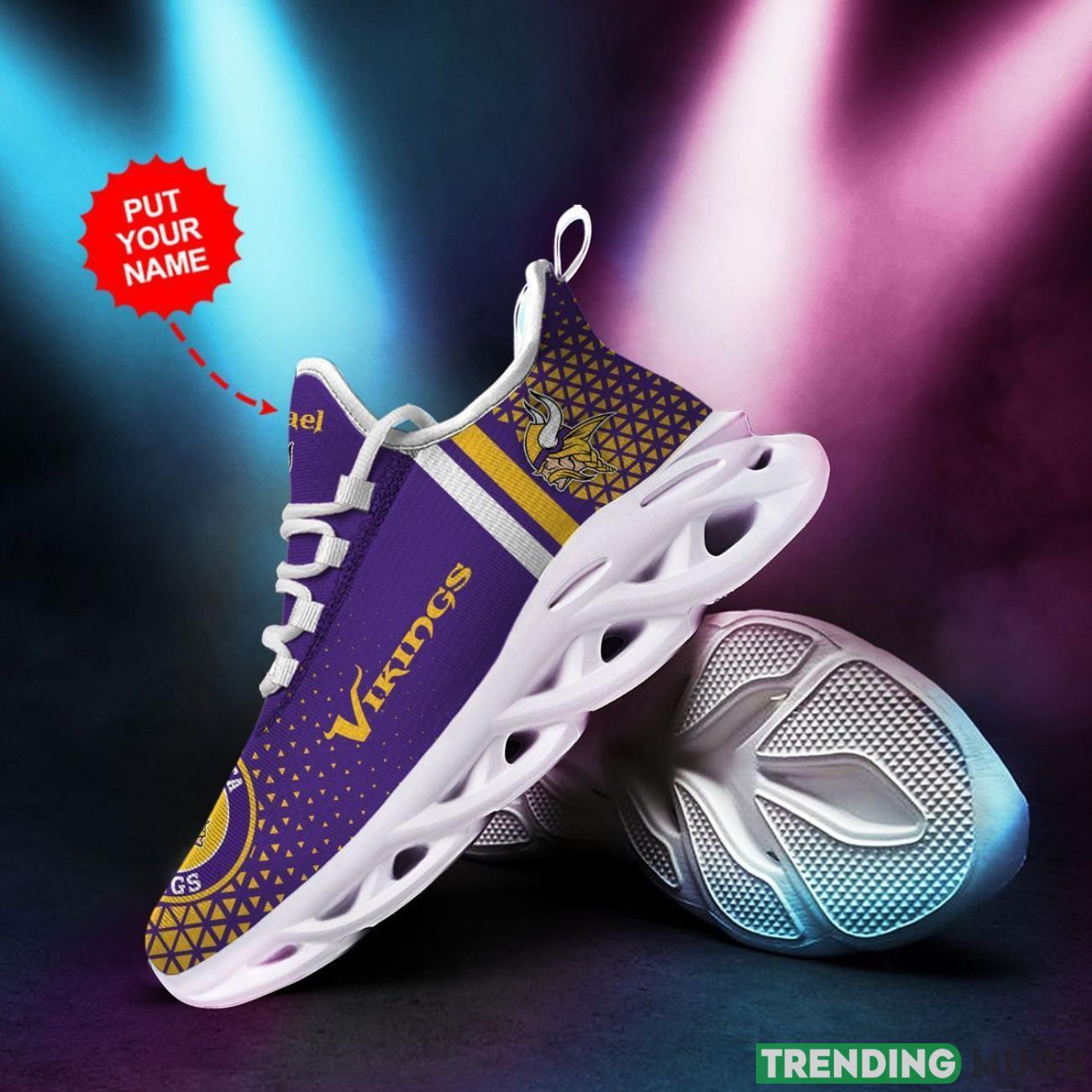 Minnesota Vikings Custom Personalized Max Soul Sneakers Running Full Printed Sports Running Shoes Max Soul Minnesota Vikings Custom Personalized Max Soul Sneakers Running Full Printed Sports Running Shoes Max Soul