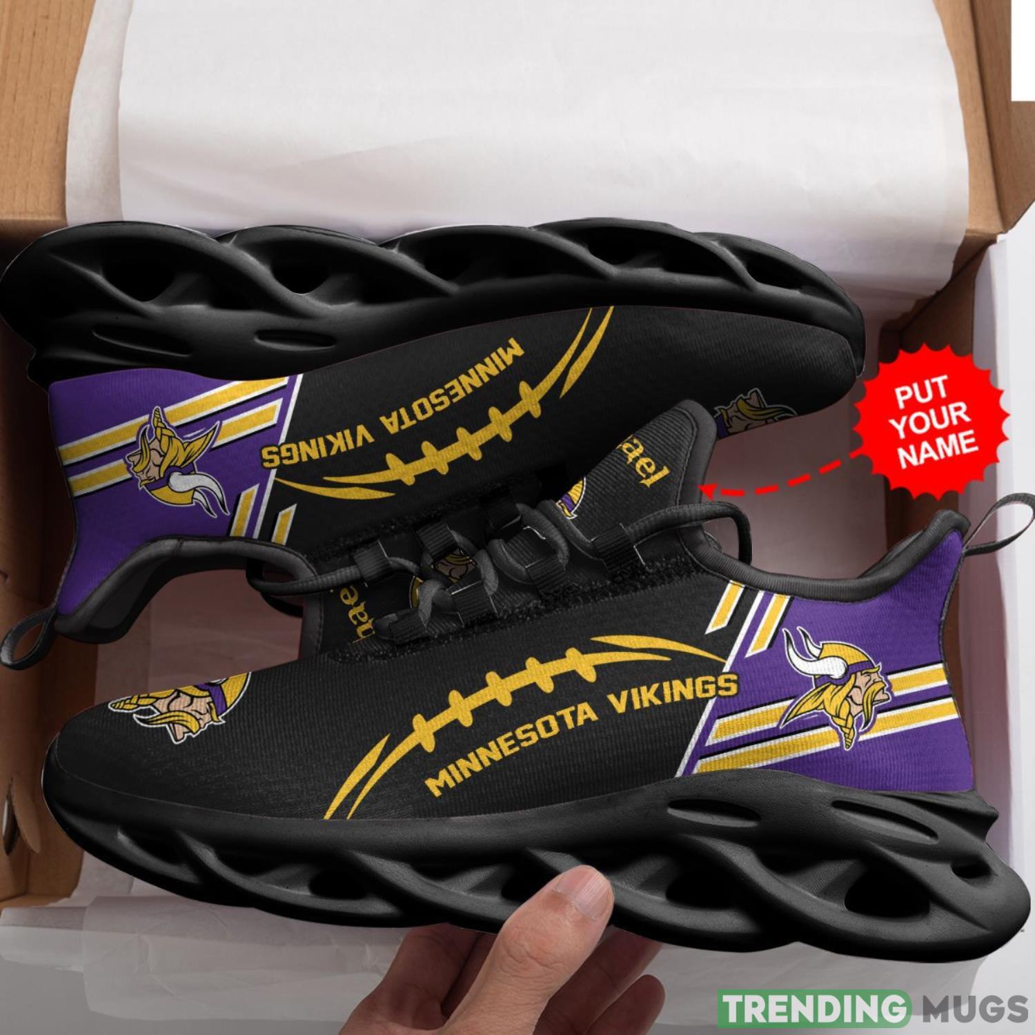 Minnesota Vikings Custom Personalized Max Soul Sneakers Running Sports Shoes For Men Women Max Soul Minnesota Vikings Custom Personalized Max Soul Sneakers Running Sports Shoes For Men Women Max Soul