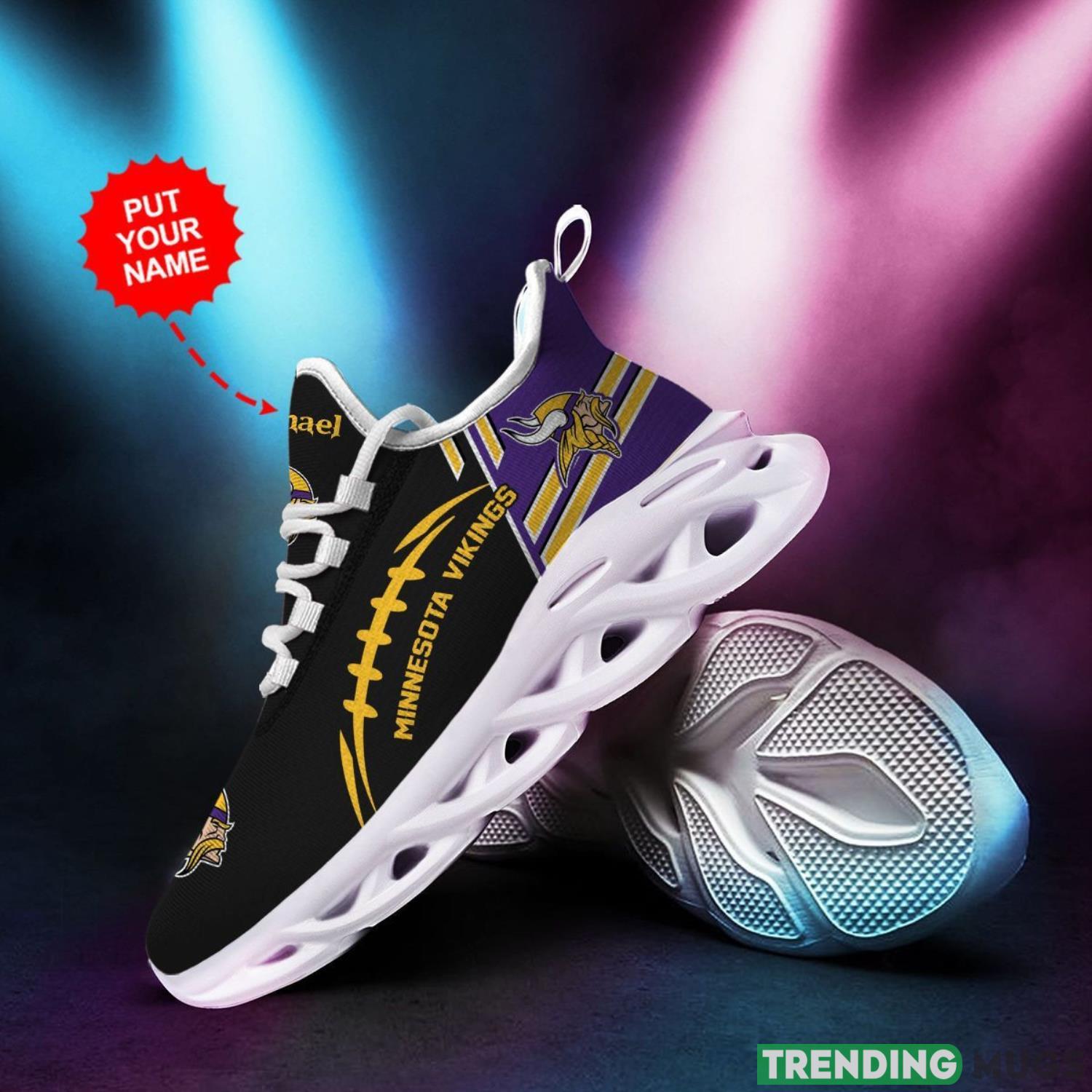 Minnesota Vikings Custom Personalized Max Soul Sneakers Running Sports Shoes For Men Women Max Soul Minnesota Vikings Custom Personalized Max Soul Sneakers Running Sports Shoes For Men Women Max Soul