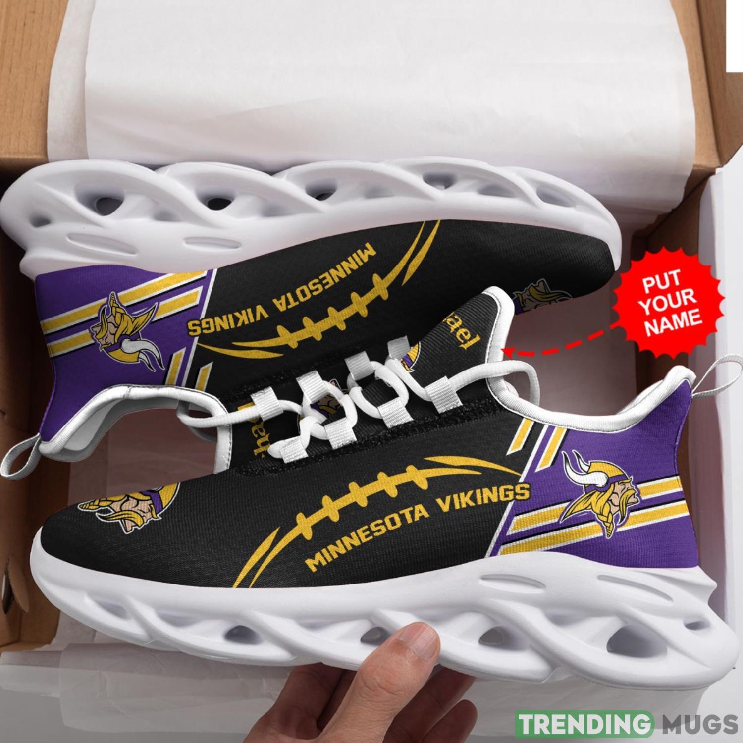 Minnesota Vikings Custom Personalized Max Soul Sneakers Running Sports Shoes For Men Women Max Soul Minnesota Vikings Custom Personalized Max Soul Sneakers Running Sports Shoes For Men Women Max Soul