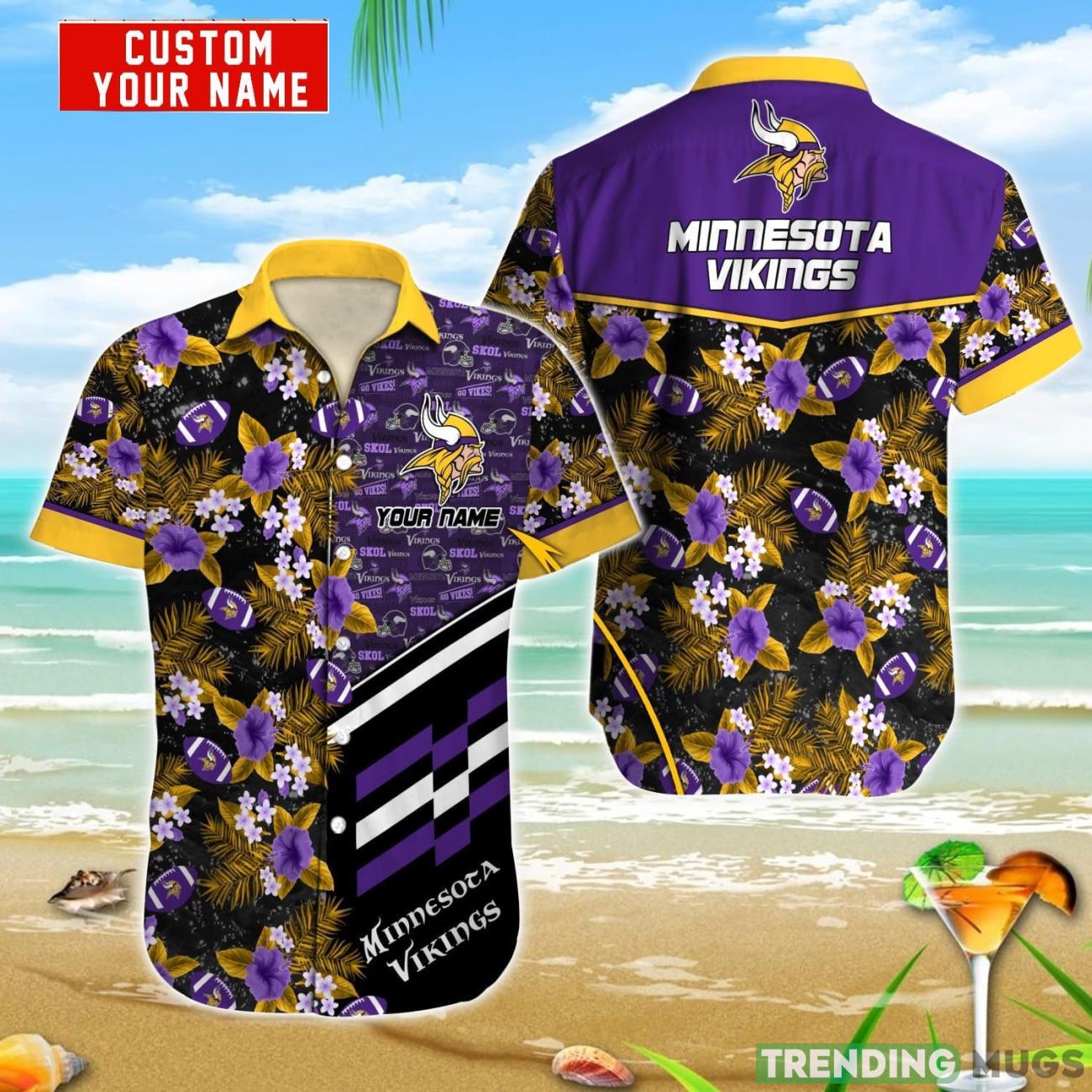 Minnesota Vikings NFL Hawaiian shirt Personalized Name Special Gift For Summer Vacation Product Photo 1 Minnesota Vikings NFL Hawaiian shirt Personalized Name Special Gift For Summer Vacation Product Photo 1