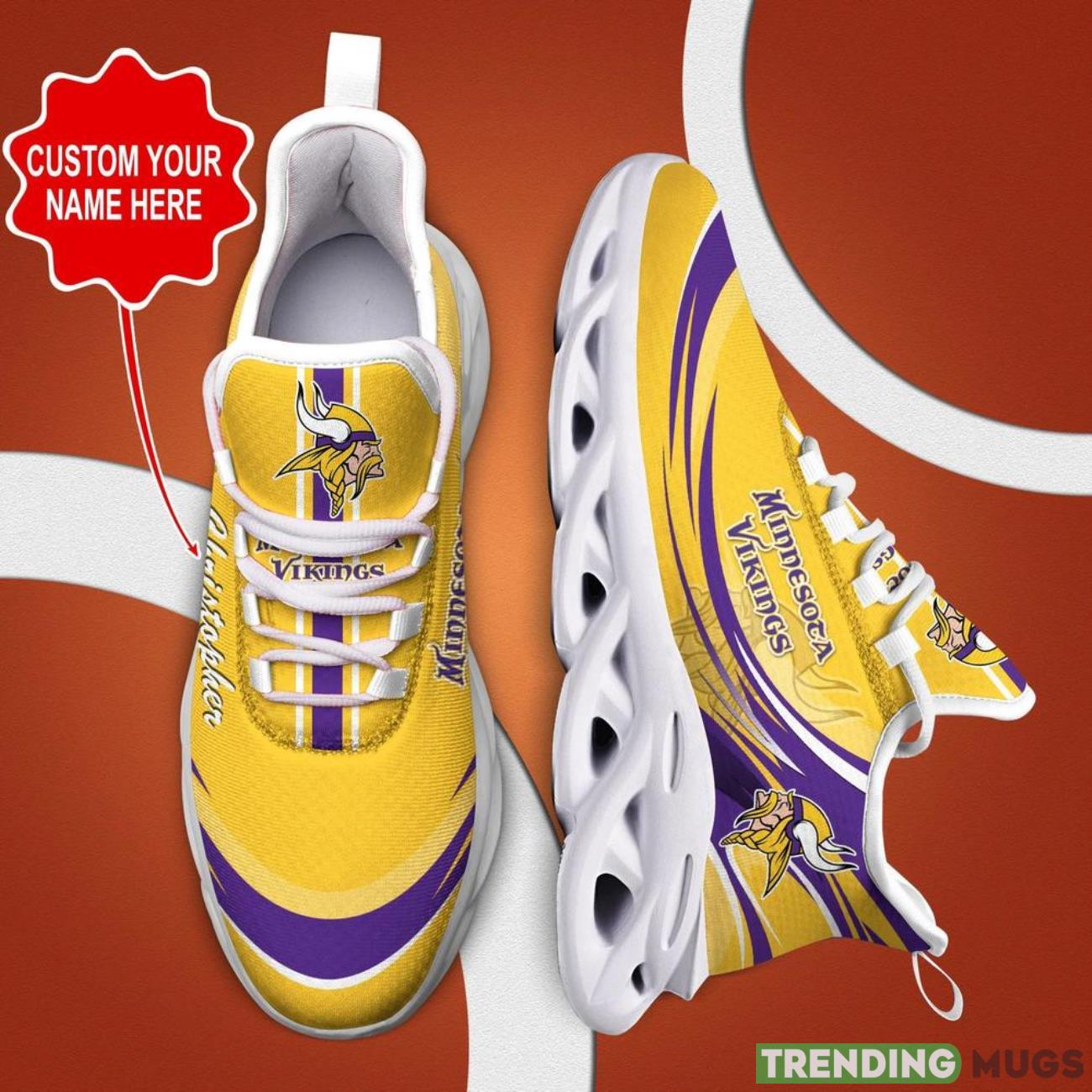 Minnesota Vikings NFL Max Soul Shoes Custom Name National Football League Fans Gifts For NFL Fans Max Soul Minnesota Vikings NFL Max Soul Shoes Custom Name National Football League Fans Gifts For NFL Fans Max Soul