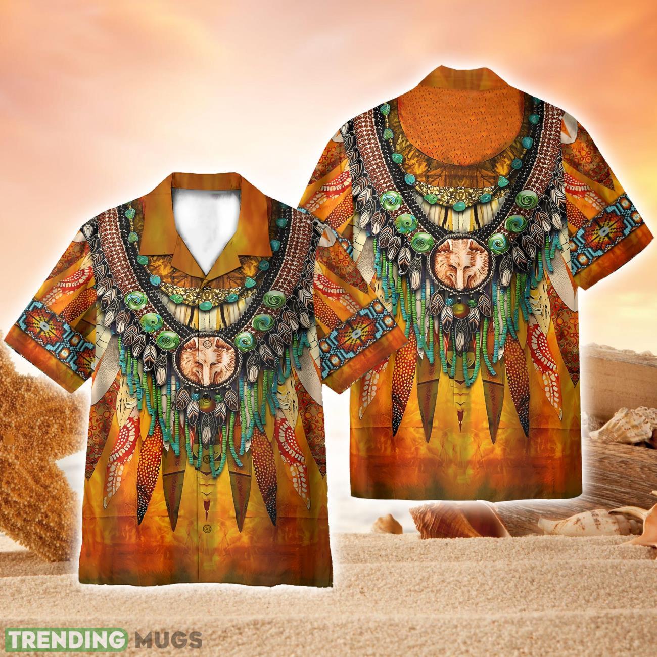 Native American Indigenous Cosplay Costume 3D Hawaiian Shirt Holiday Gift Product Photo 1 Native American Indigenous Cosplay Costume 3D Hawaiian Shirt Holiday Gift Product Photo 1