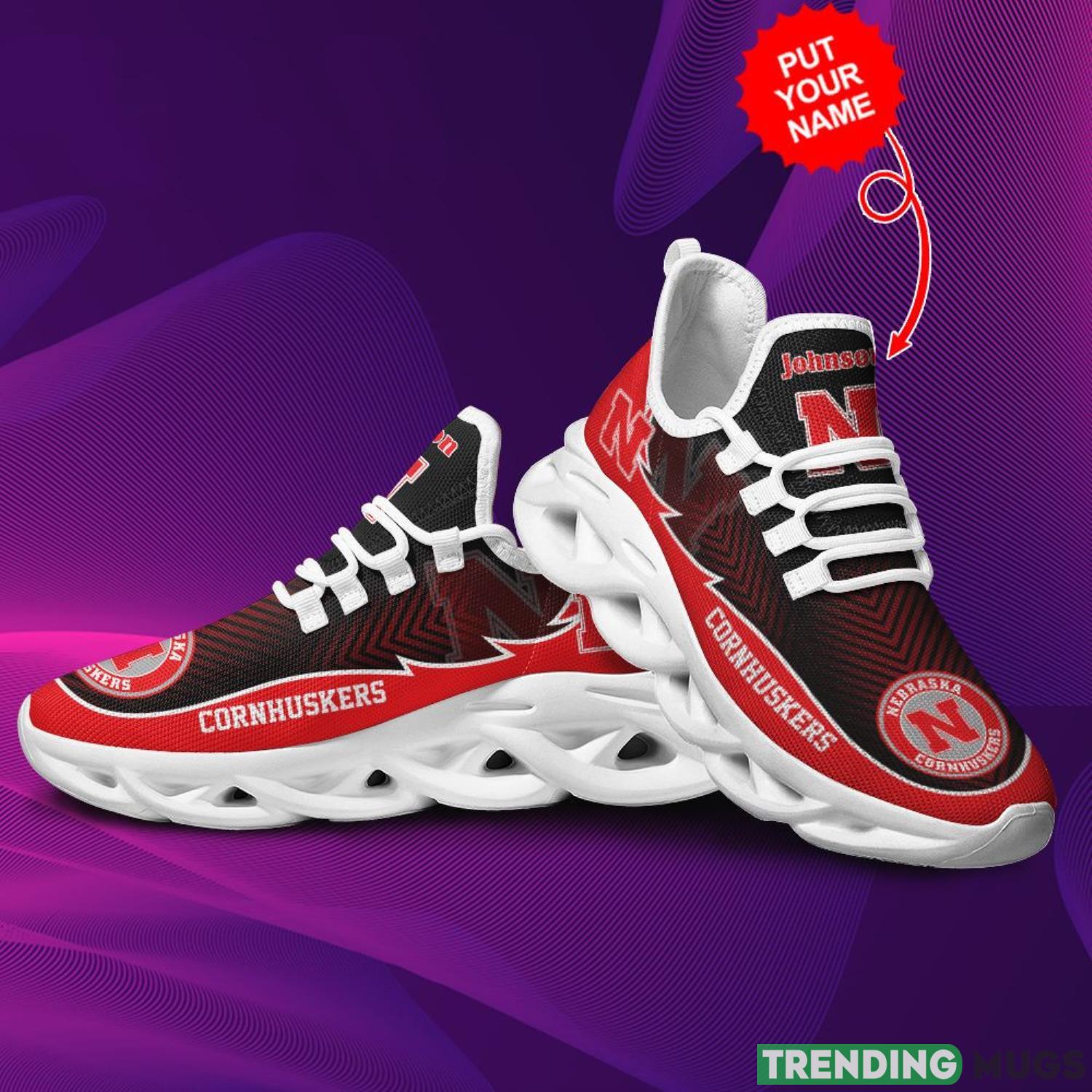 Nebraska Cornhuskers Custom Name Personalized Max Soul Sneakers Running Sports Shoes For Men Women Max Soul Nebraska Cornhuskers Custom Name Personalized Max Soul Sneakers Running Sports Shoes For Men Women Max Soul