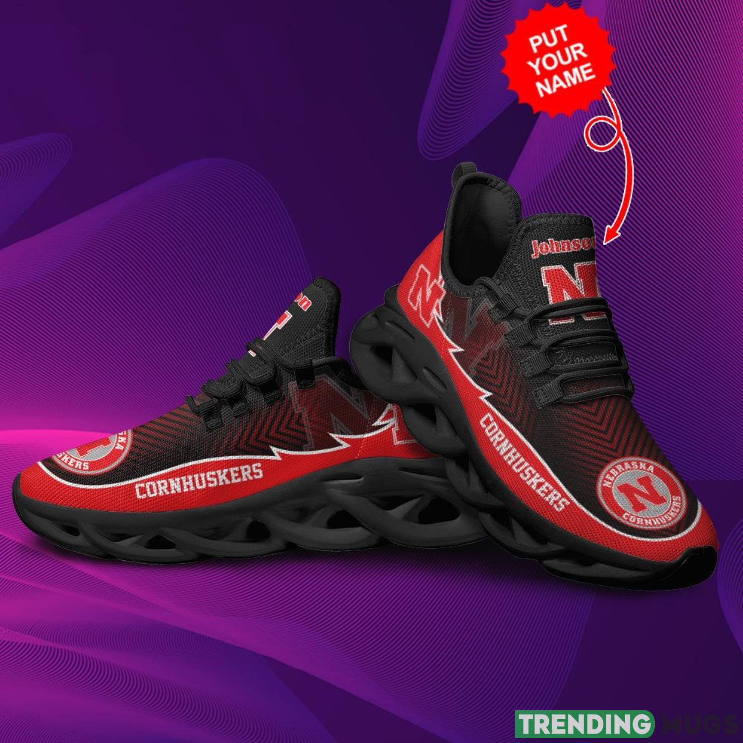 Nebraska Cornhuskers Custom Name Personalized Max Soul Sneakers Running Sports Shoes For Men Women Max Soul Nebraska Cornhuskers Custom Name Personalized Max Soul Sneakers Running Sports Shoes For Men Women Max Soul