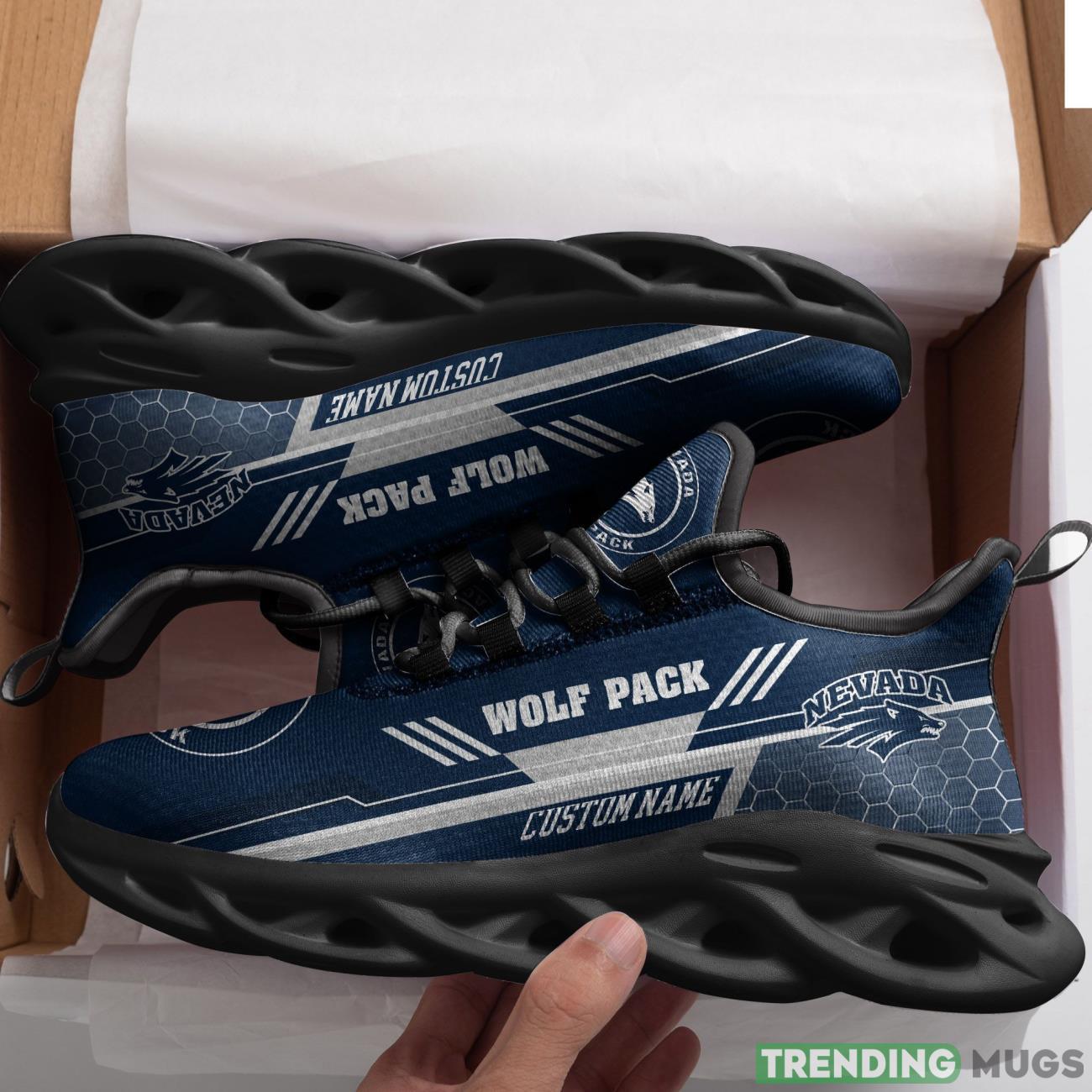 Nevada Wolf Pack Custom Personalized Max Soul Sneakers Running Sports Shoes Max Soul Nevada Wolf Pack Custom Personalized Max Soul Sneakers Running Sports Shoes Max Soul