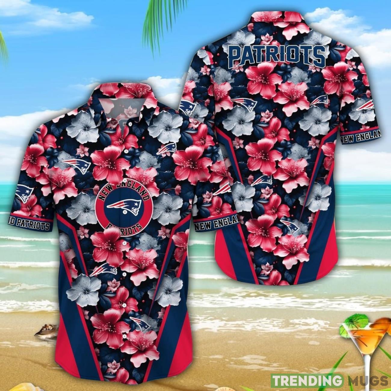 New England Patriots 3D Hawaiian Shirt Flower Tropical Beach Gift Product Photo 1 New England Patriots 3D Hawaiian Shirt Flower Tropical Beach Gift Product Photo 1
