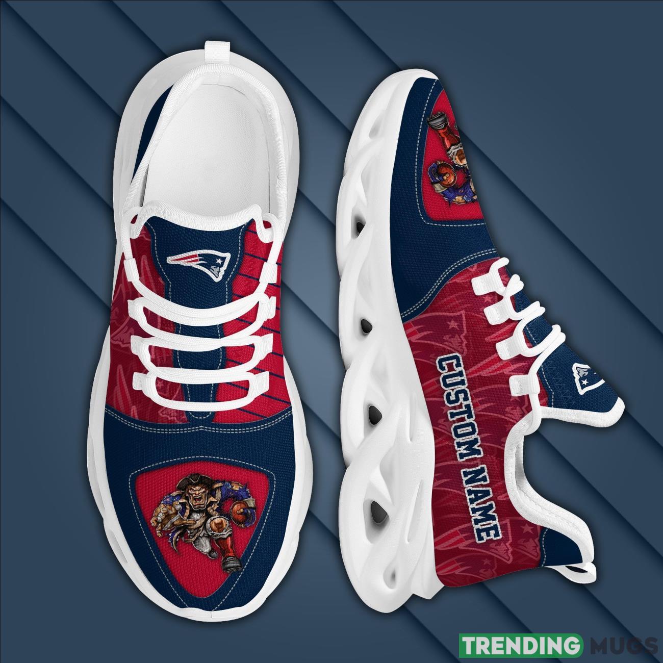 New England Patriots Custom Personalized Max Soul Sneakers Running Sports Shoes Max Soul New England Patriots Custom Personalized Max Soul Sneakers Running Sports Shoes Max Soul