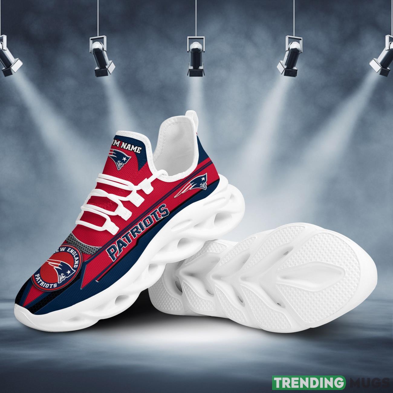 New England PatriotsFootball Team Symbol Geometric Pattern Custom Name Personalized 3D All Over Print Max Soul Sneakers Max Soul New England PatriotsFootball Team Symbol Geometric Pattern Custom Name Personalized 3D All Over Print Max Soul Sneakers Max Soul