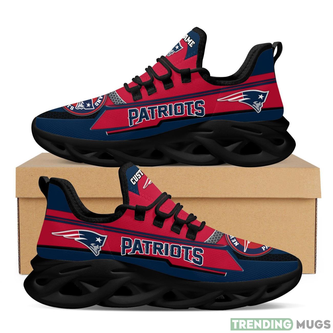 New England PatriotsFootball Team Symbol Geometric Pattern Custom Name Personalized 3D All Over Print Max Soul Sneakers Max Soul New England PatriotsFootball Team Symbol Geometric Pattern Custom Name Personalized 3D All Over Print Max Soul Sneakers Max Soul