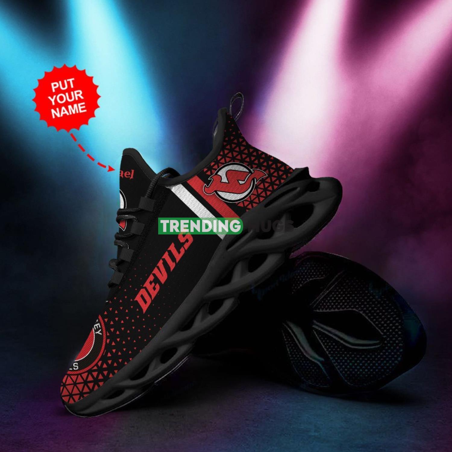 New Jersey Devils Custom Personalized Max Soul Sneakers Comfortable Men Women Shoes Max Soul New Jersey Devils Custom Personalized Max Soul Sneakers Comfortable Men Women Shoes Max Soul