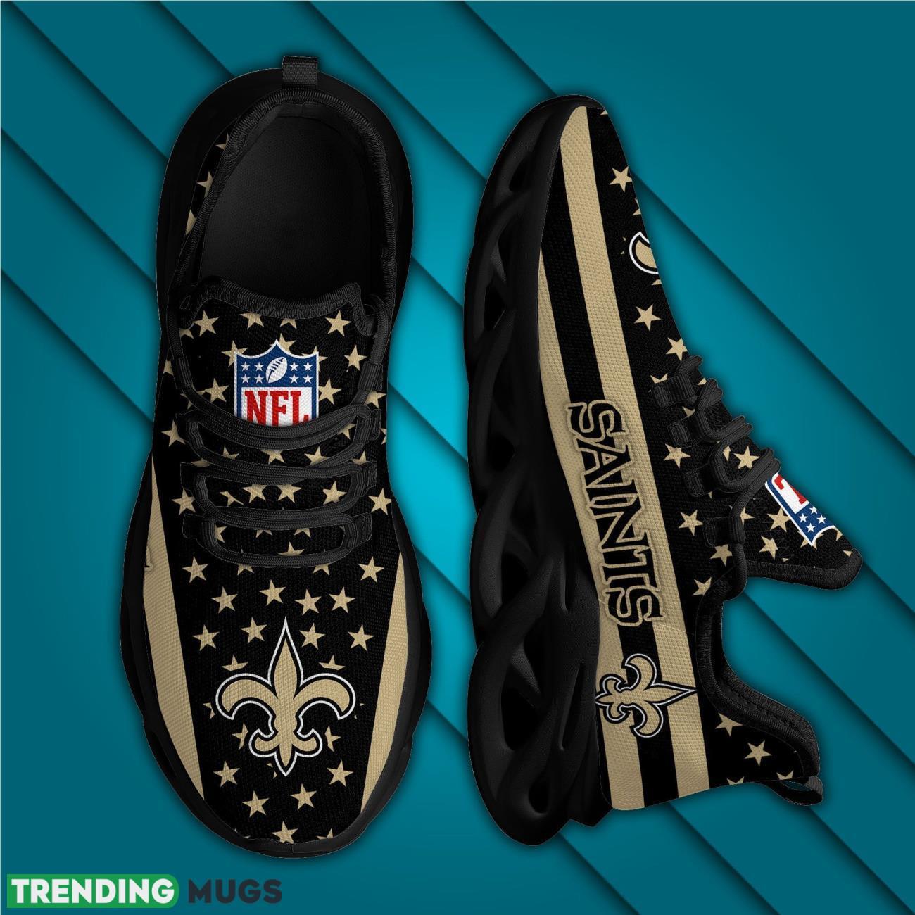 New Orleans Saints Max Soul Sneakers Running Sports Gift Max Soul New Orleans Saints Max Soul Sneakers Running Sports Gift Max Soul