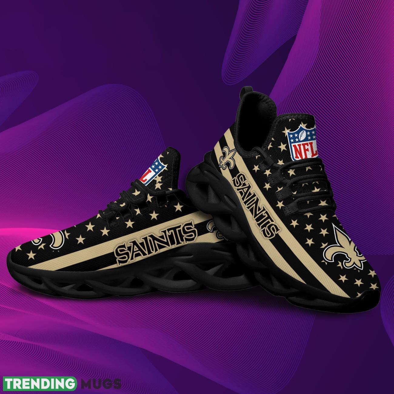 New Orleans Saints Max Soul Sneakers Running Sports Gift Product Photo 1 New Orleans Saints Max Soul Sneakers Running Sports Gift Product Photo 1
