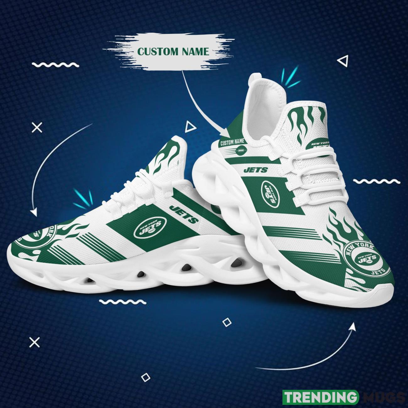 New York Jets Custom Personalized Name Max Soul Sneakers New Trends Sport Shoes Max Soul New York Jets Custom Personalized Name Max Soul Sneakers New Trends Sport Shoes Max Soul