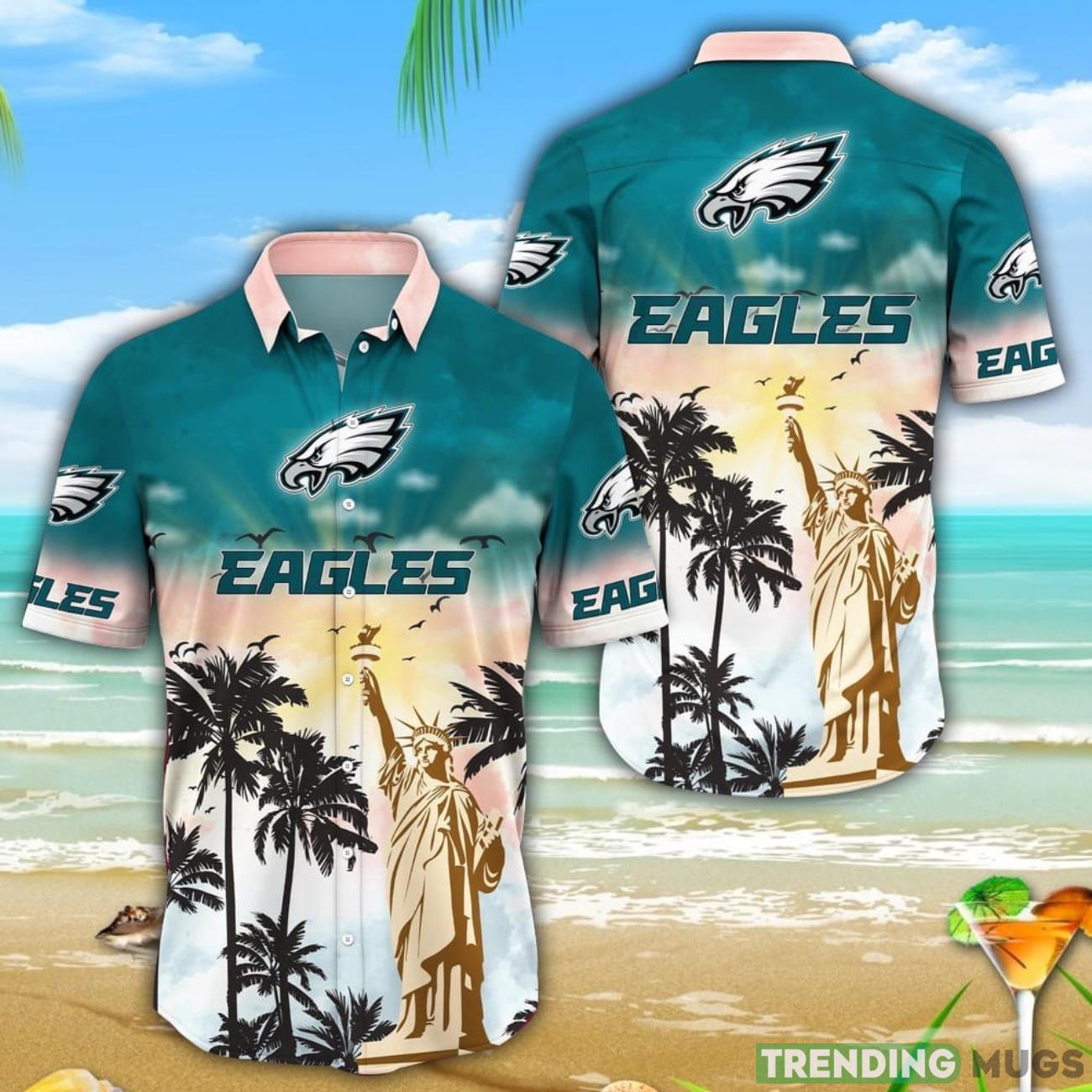 NFL Philadelphia Eagles Statue Of Liberty Aloha Hawaiian Shirt Product Photo 1 NFL Philadelphia Eagles Statue Of Liberty Aloha Hawaiian Shirt Product Photo 1
