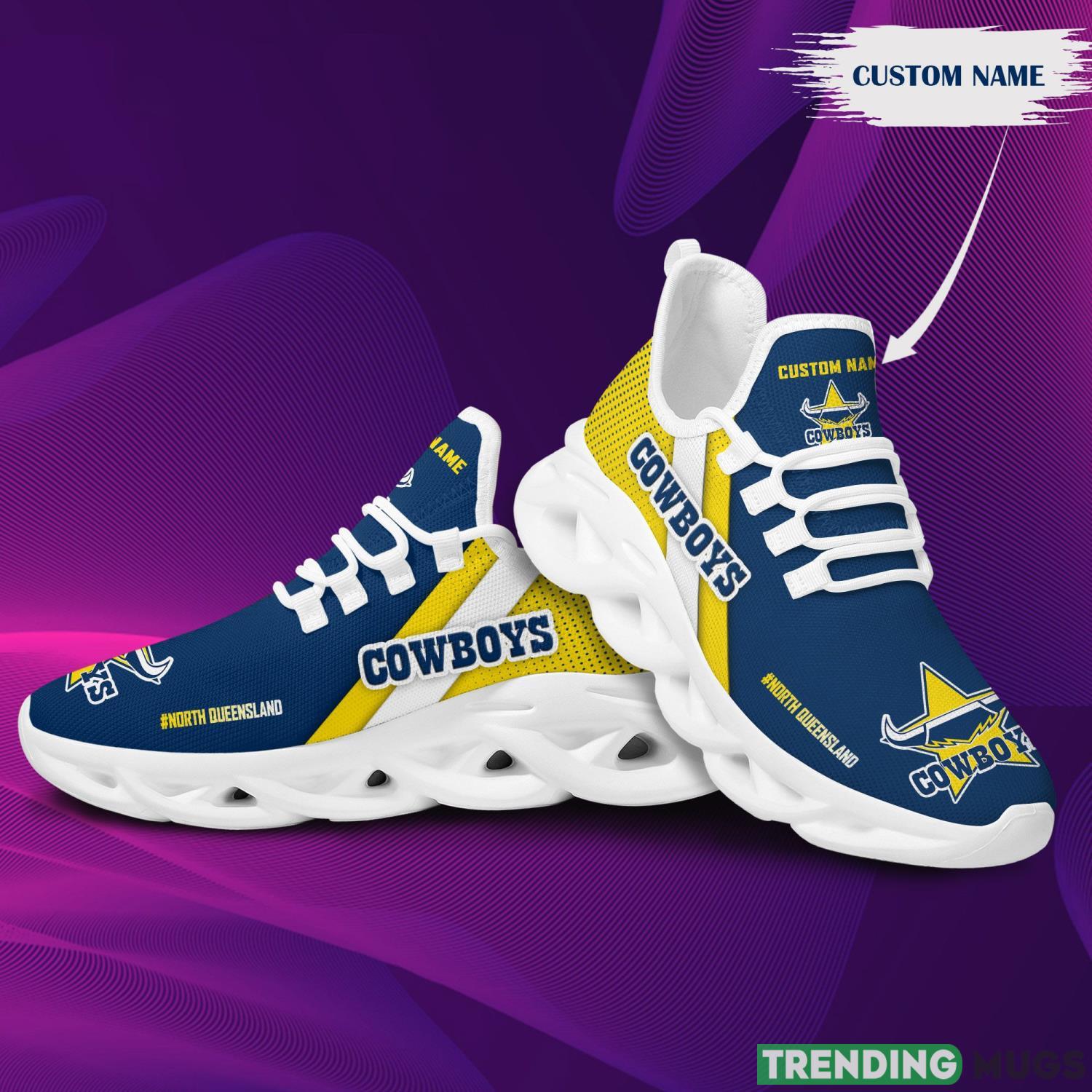 North Queensland Cowboys Custom Personalized Max Soul Sneakers Running Sports Shoes For Men Women Max Soul North Queensland Cowboys Custom Personalized Max Soul Sneakers Running Sports Shoes For Men Women Max Soul