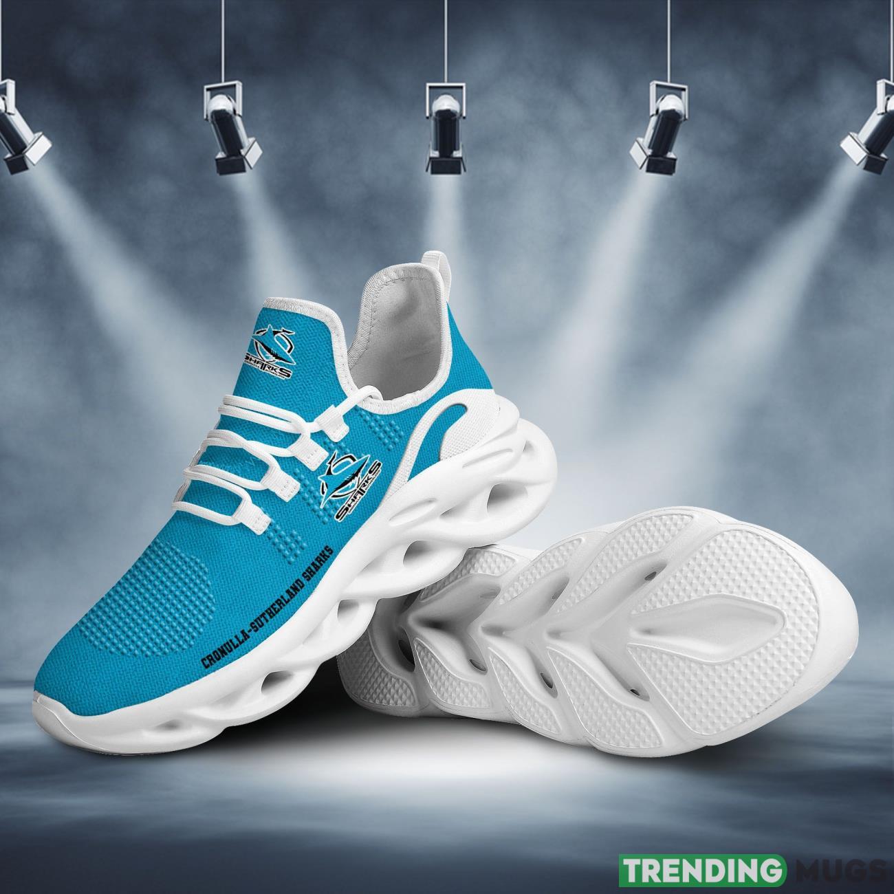 NRL Cronulla Sutherland Sharks New Trending 3D Printed Max Soul Clunky Sneaker Shoes For Men Women Max Soul NRL Cronulla Sutherland Sharks New Trending 3D Printed Max Soul Clunky Sneaker Shoes For Men Women Max Soul