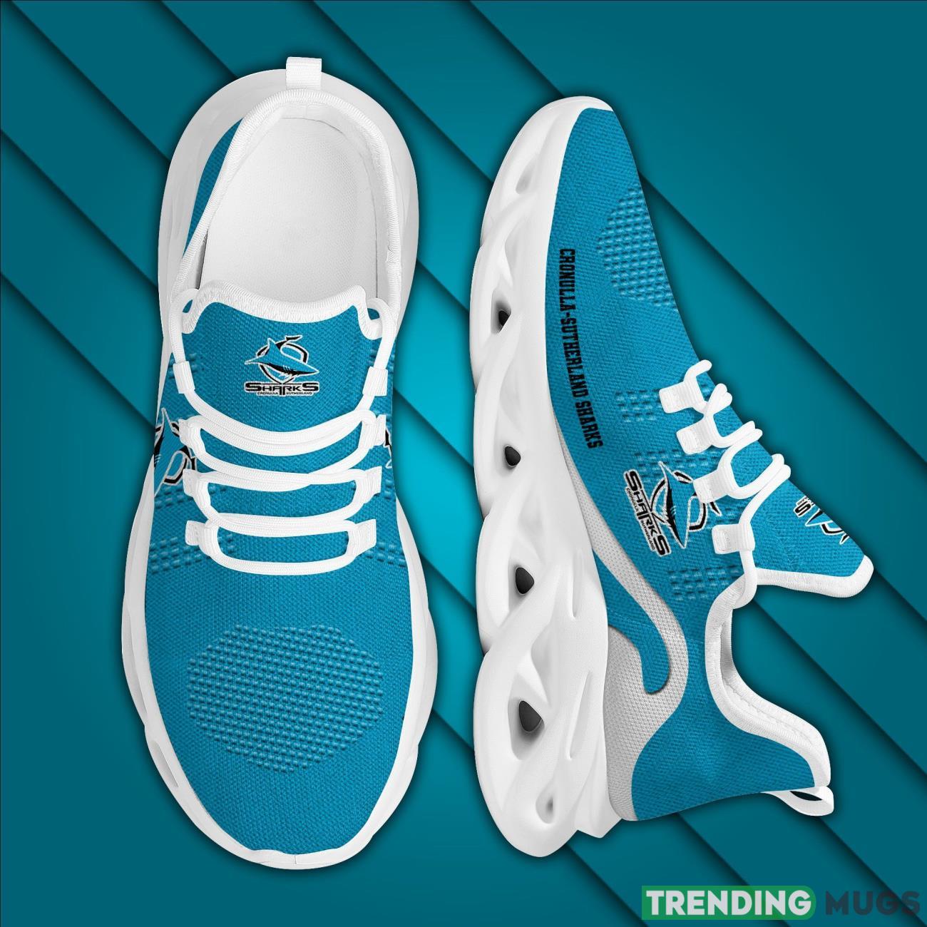 NRL Cronulla Sutherland Sharks New Trending 3D Printed Max Soul Clunky Sneaker Shoes For Men Women Max Soul NRL Cronulla Sutherland Sharks New Trending 3D Printed Max Soul Clunky Sneaker Shoes For Men Women Max Soul