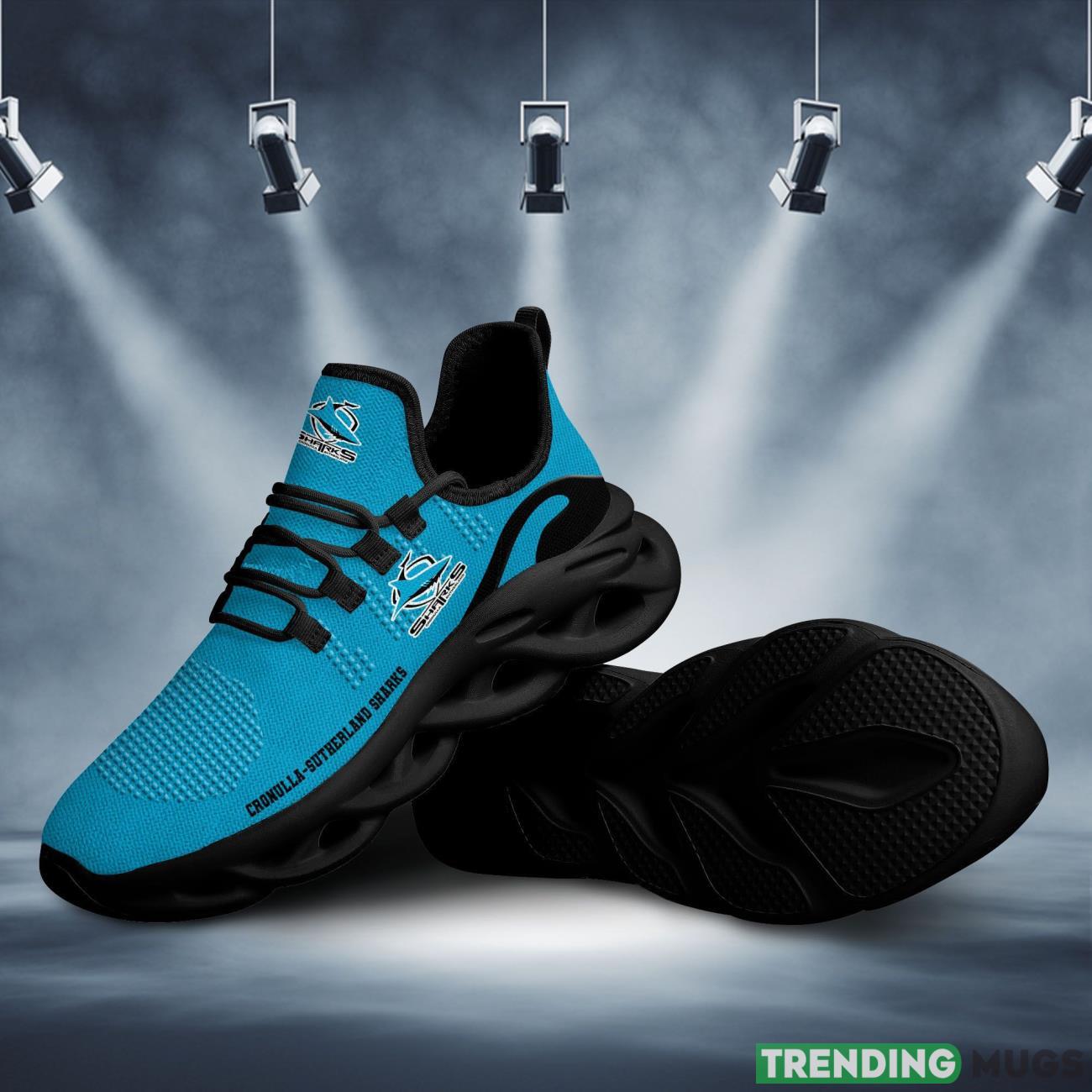 NRL Cronulla Sutherland Sharks New Trending 3D Printed Max Soul Clunky Sneaker Shoes For Men Women Max Soul NRL Cronulla Sutherland Sharks New Trending 3D Printed Max Soul Clunky Sneaker Shoes For Men Women Max Soul