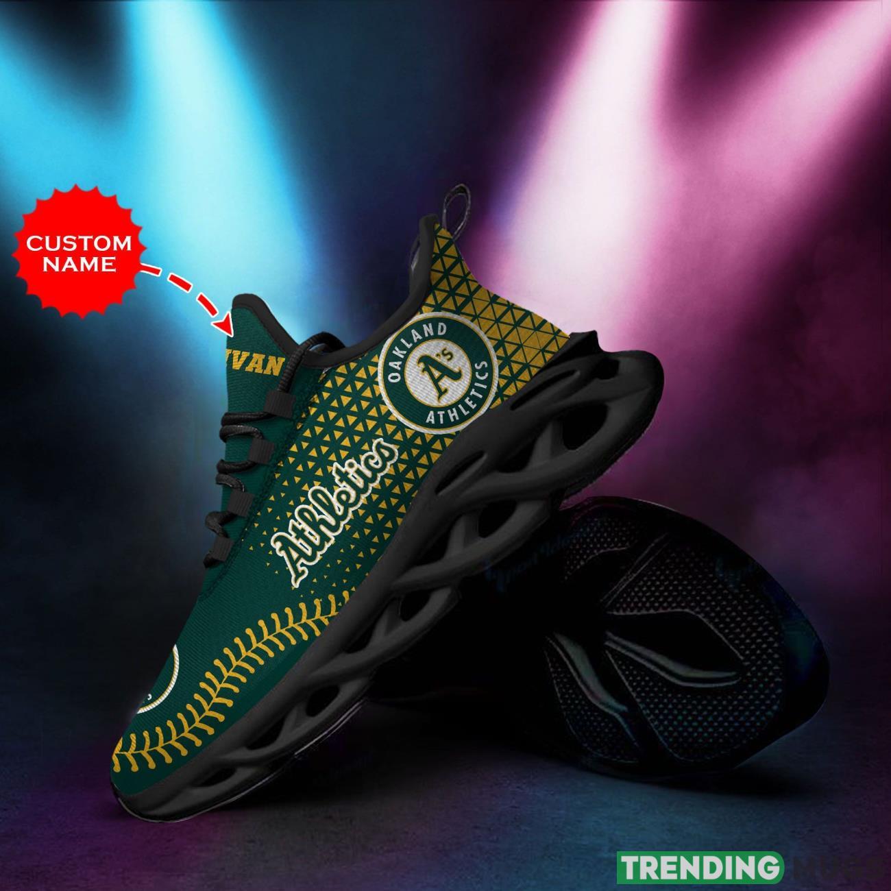 Oakland Athletics Custom Personalized Name Max Soul Sneakers New Trends Sport Shoes Max Soul Oakland Athletics Custom Personalized Name Max Soul Sneakers New Trends Sport Shoes Max Soul