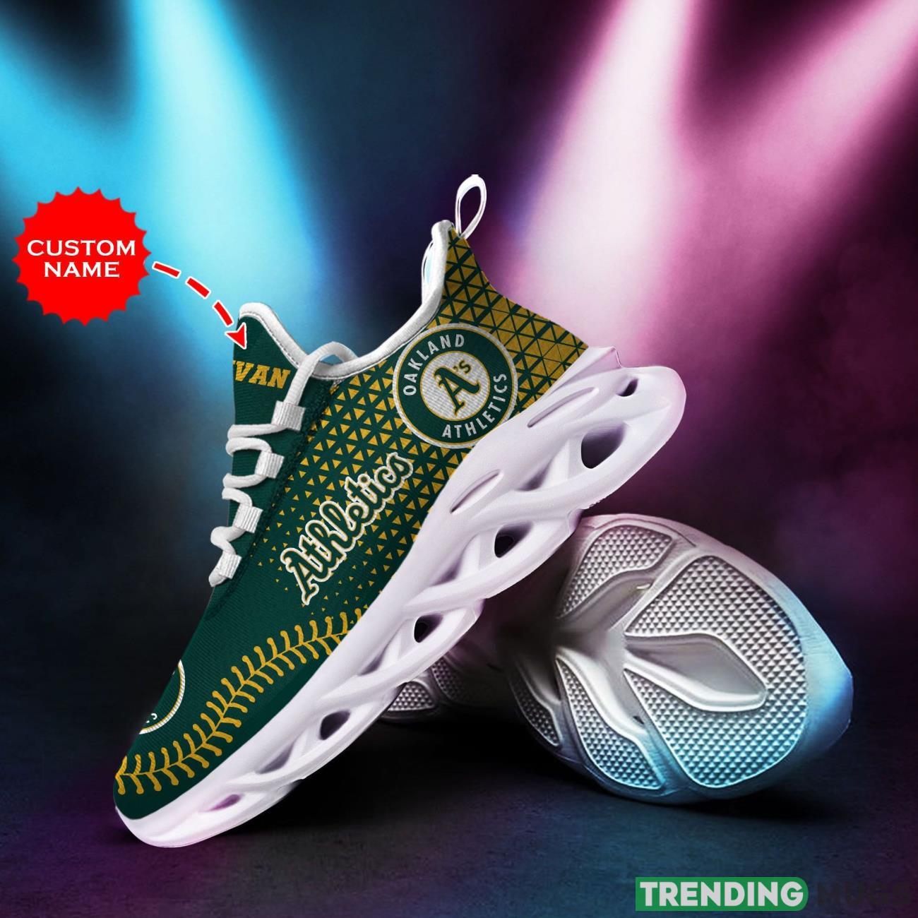 Oakland Athletics Custom Personalized Name Max Soul Sneakers New Trends Sport Shoes Max Soul Oakland Athletics Custom Personalized Name Max Soul Sneakers New Trends Sport Shoes Max Soul