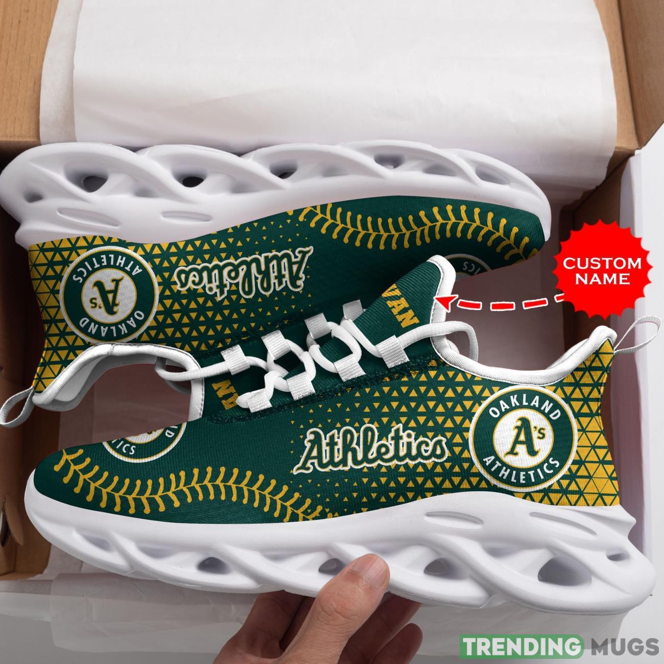 Oakland Athletics Custom Personalized Name Max Soul Sneakers New Trends Sport Shoes Max Soul Oakland Athletics Custom Personalized Name Max Soul Sneakers New Trends Sport Shoes Max Soul
