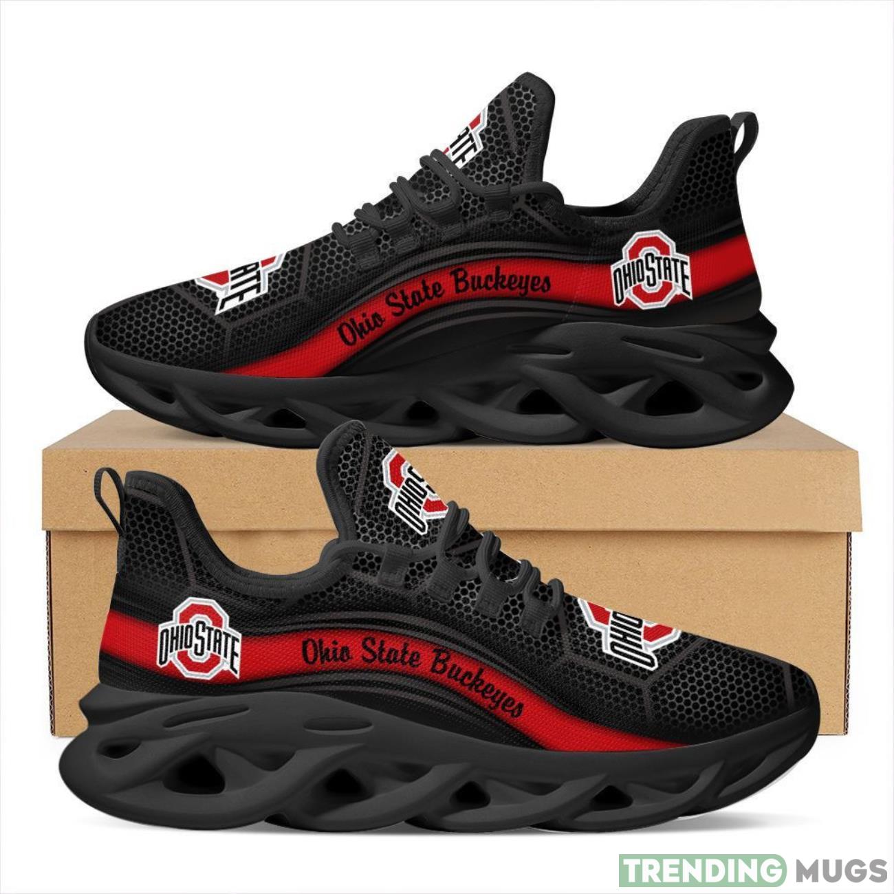 Ohio State Buckeyes Max Soul Sneakers Running Full Printed Sports Running Shoes Max Soul Ohio State Buckeyes Max Soul Sneakers Running Full Printed Sports Running Shoes Max Soul