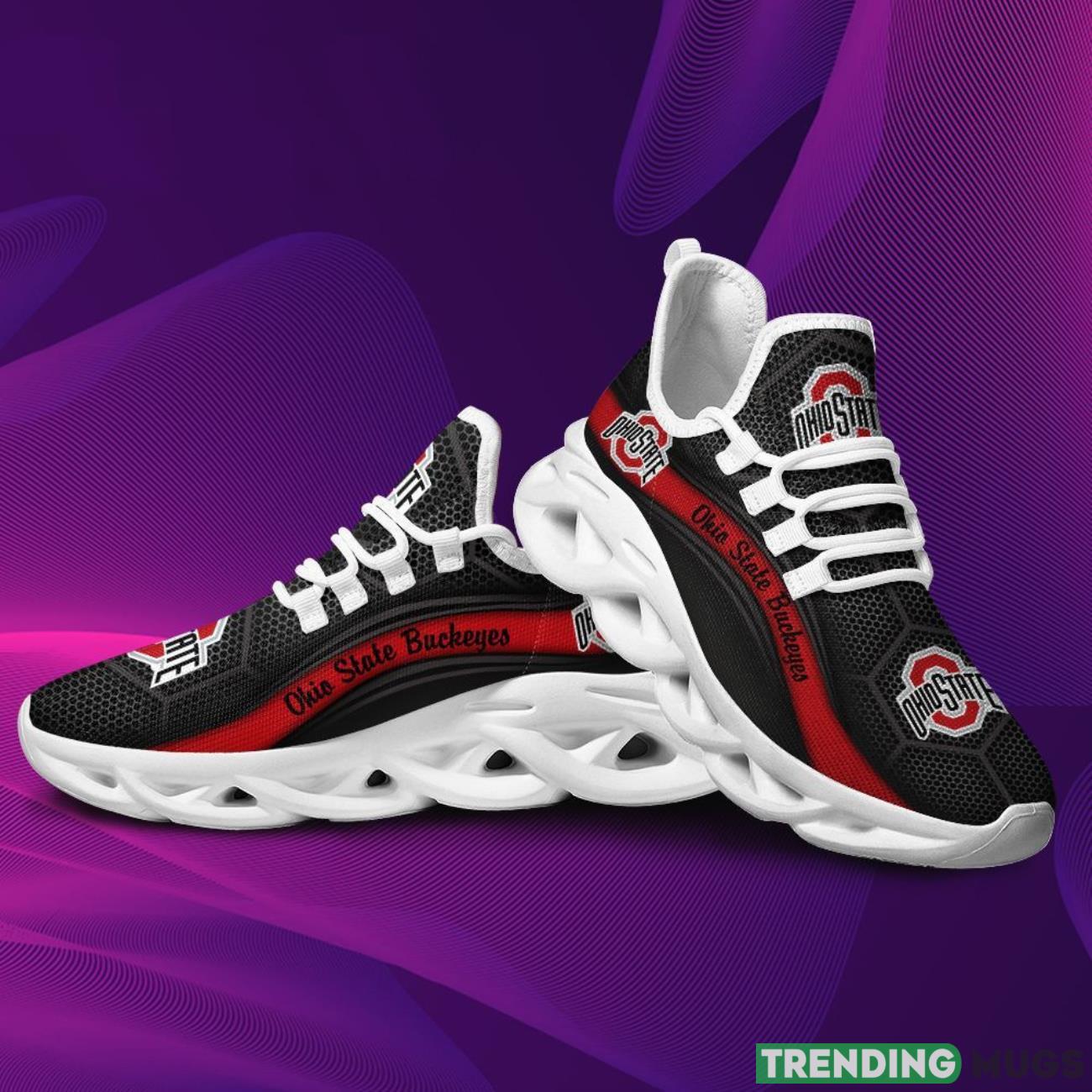 Ohio State Buckeyes Max Soul Sneakers Running Full Printed Sports Running Shoes Max Soul Ohio State Buckeyes Max Soul Sneakers Running Full Printed Sports Running Shoes Max Soul