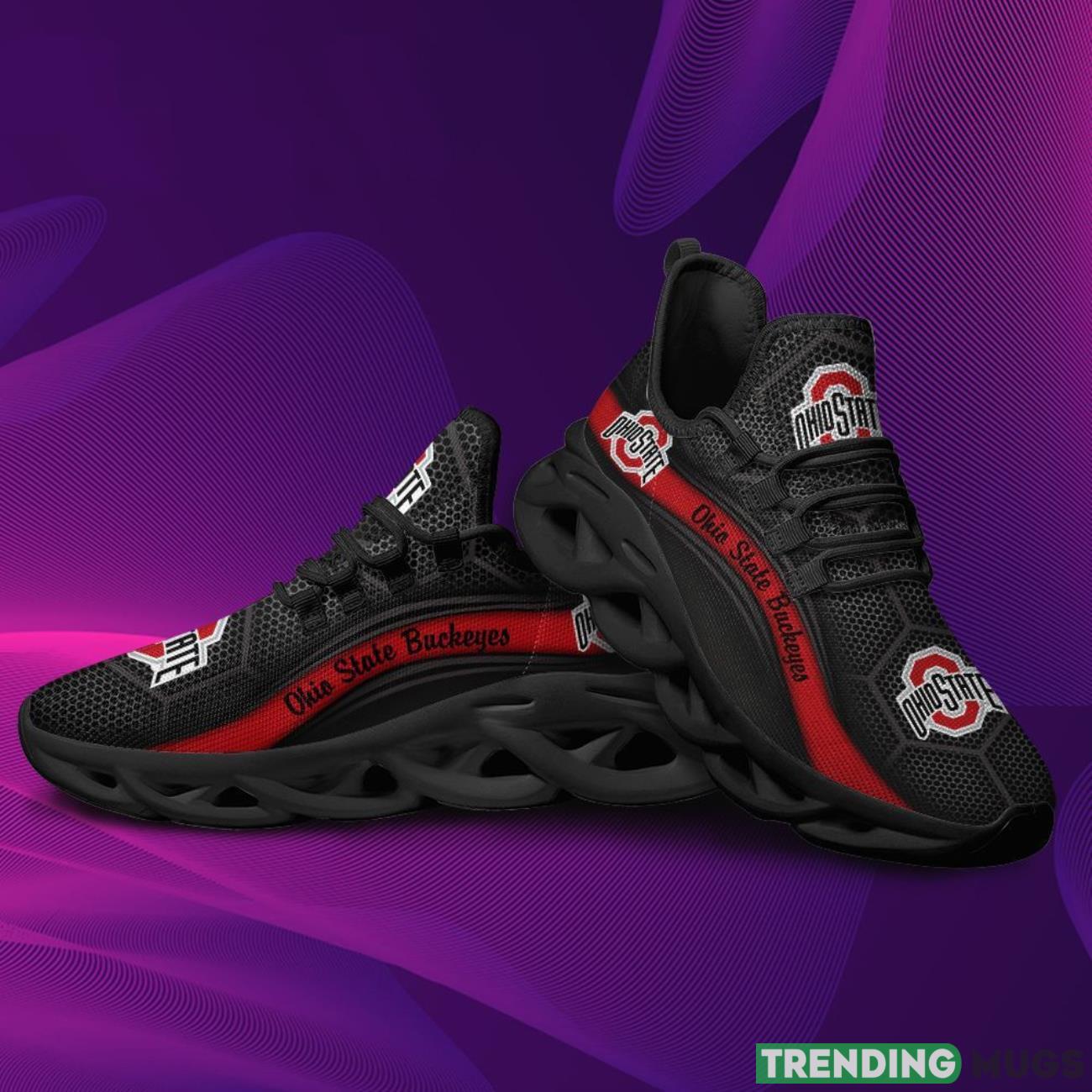 Ohio State Buckeyes Max Soul Sneakers Running Full Printed Sports Running Shoes Max Soul Ohio State Buckeyes Max Soul Sneakers Running Full Printed Sports Running Shoes Max Soul