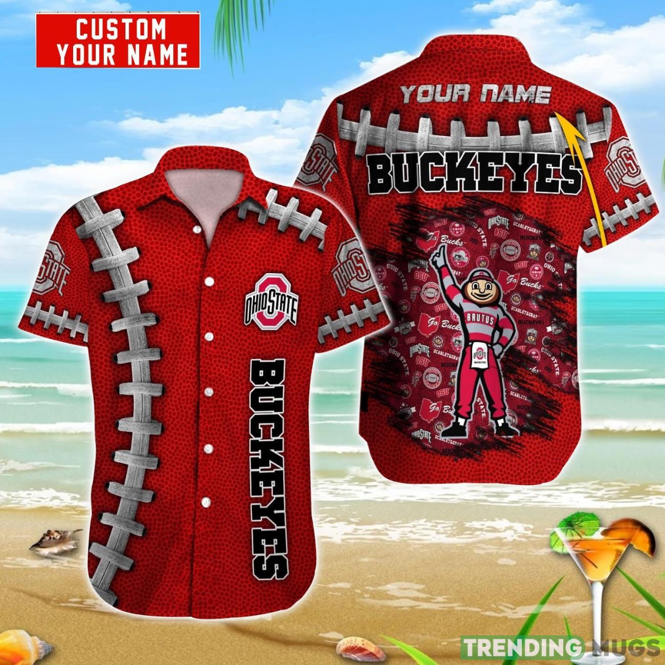 Ohio State Buckeyes NCAA1 Custom Name Hawaiian Shirt Aloha Beach Summer Gift For Fans Product Photo 1 Ohio State Buckeyes NCAA1 Custom Name Hawaiian Shirt Aloha Beach Summer Gift For Fans Product Photo 1