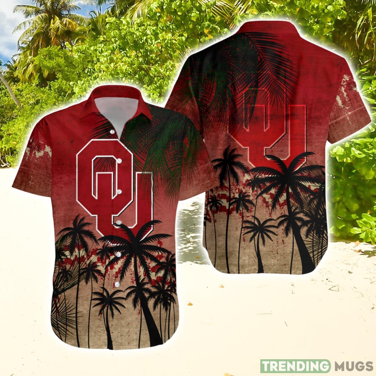 Oklahoma Sooners Hawaiian Shirt Summer Gift Coconut Tree Tropical Grunge Pattern For NCAA Fans Hawaiian Shirt Oklahoma Sooners Hawaiian Shirt Summer Gift Coconut Tree Tropical Grunge Pattern For NCAA Fans Hawaiian Shirt