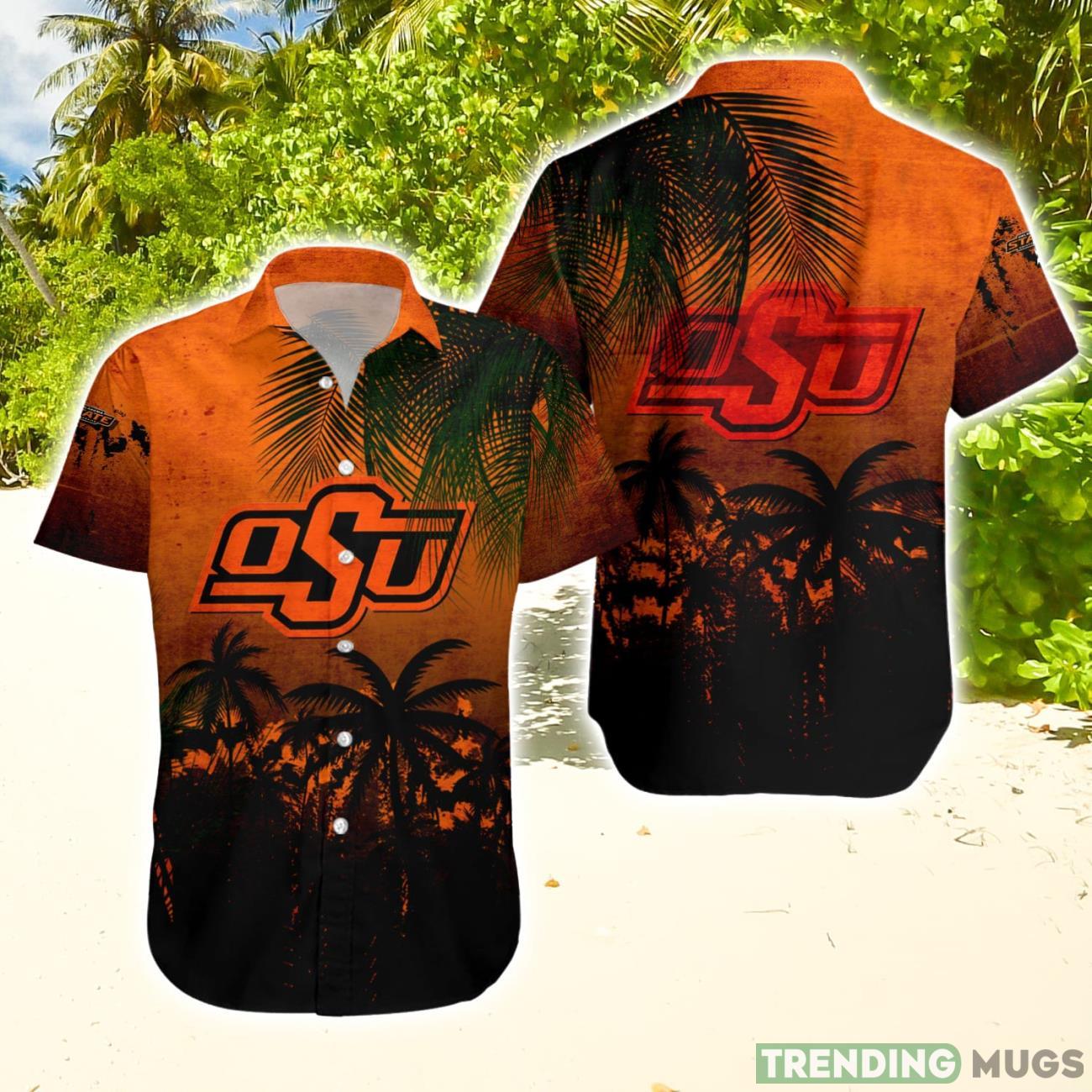 Oklahoma State Cowboys Hawaiian Shirt Summer Gift Coconut Tree Tropical Grunge Pattern For NCAA Fans Hawaiian Shirt Oklahoma State Cowboys Hawaiian Shirt Summer Gift Coconut Tree Tropical Grunge Pattern For NCAA Fans Hawaiian Shirt