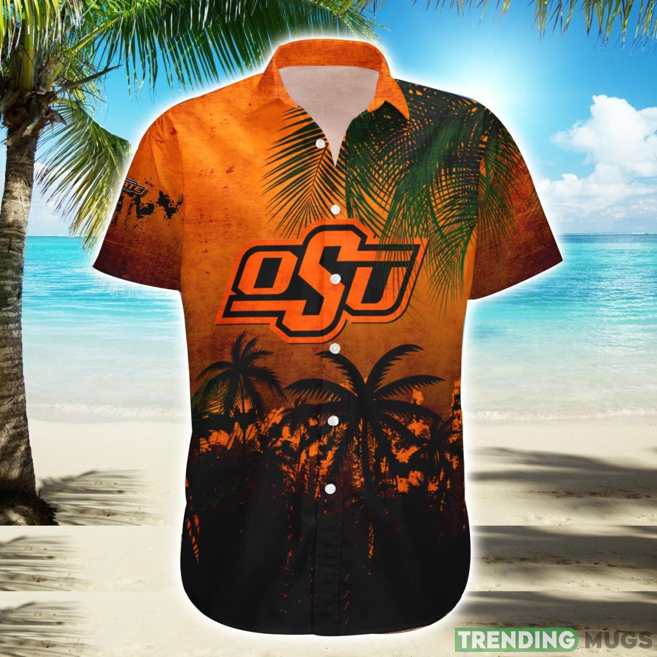 Oklahoma State Cowboys Hawaiian Shirt Summer Gift Coconut Tree Tropical Grunge Pattern For NCAA Fans Product Photo 1 Oklahoma State Cowboys Hawaiian Shirt Summer Gift Coconut Tree Tropical Grunge Pattern For NCAA Fans Product Photo 1